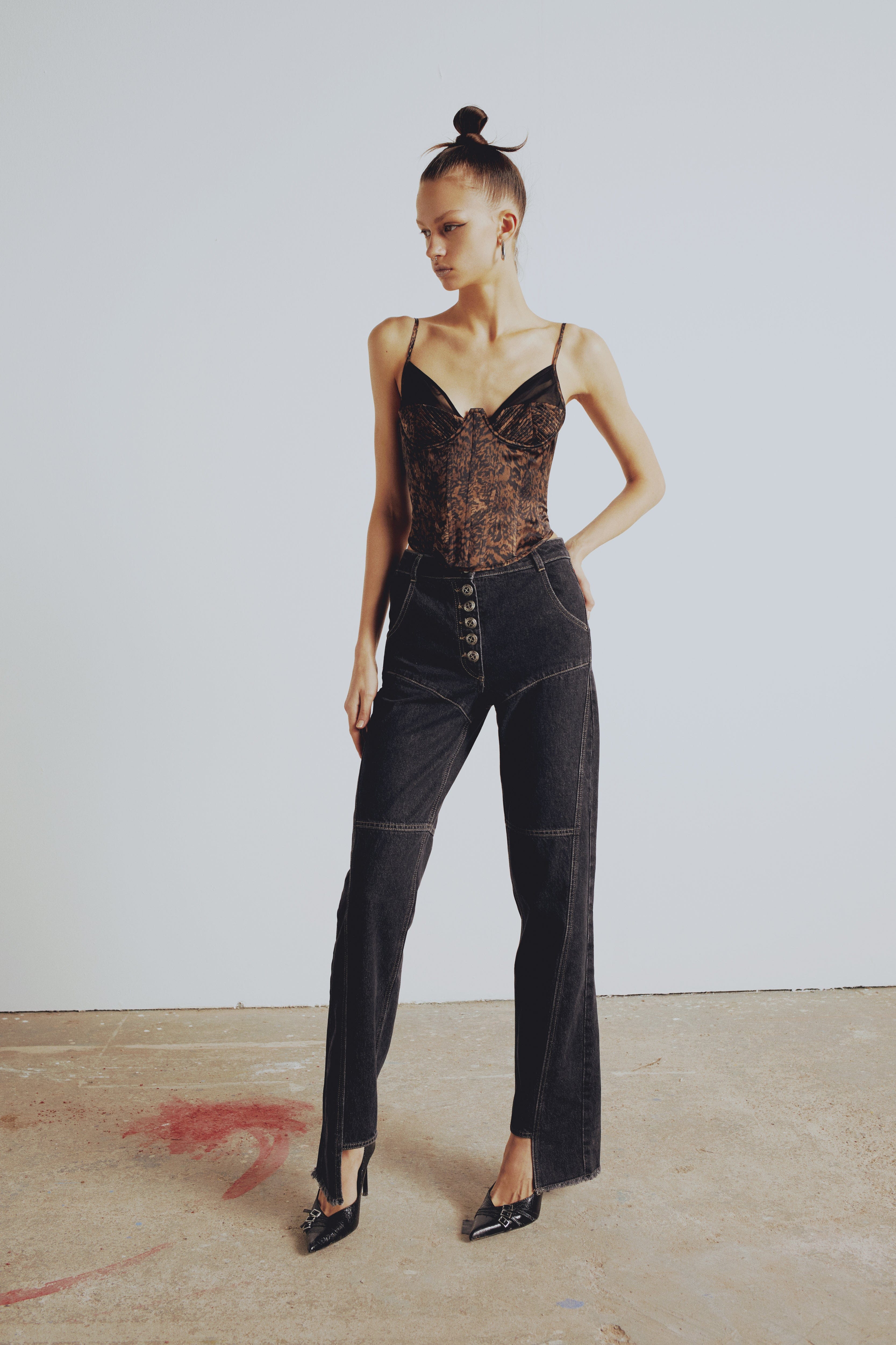 YOUR *ITCH KANGAROO CORSET TOP - LEOPARD made by PCFG