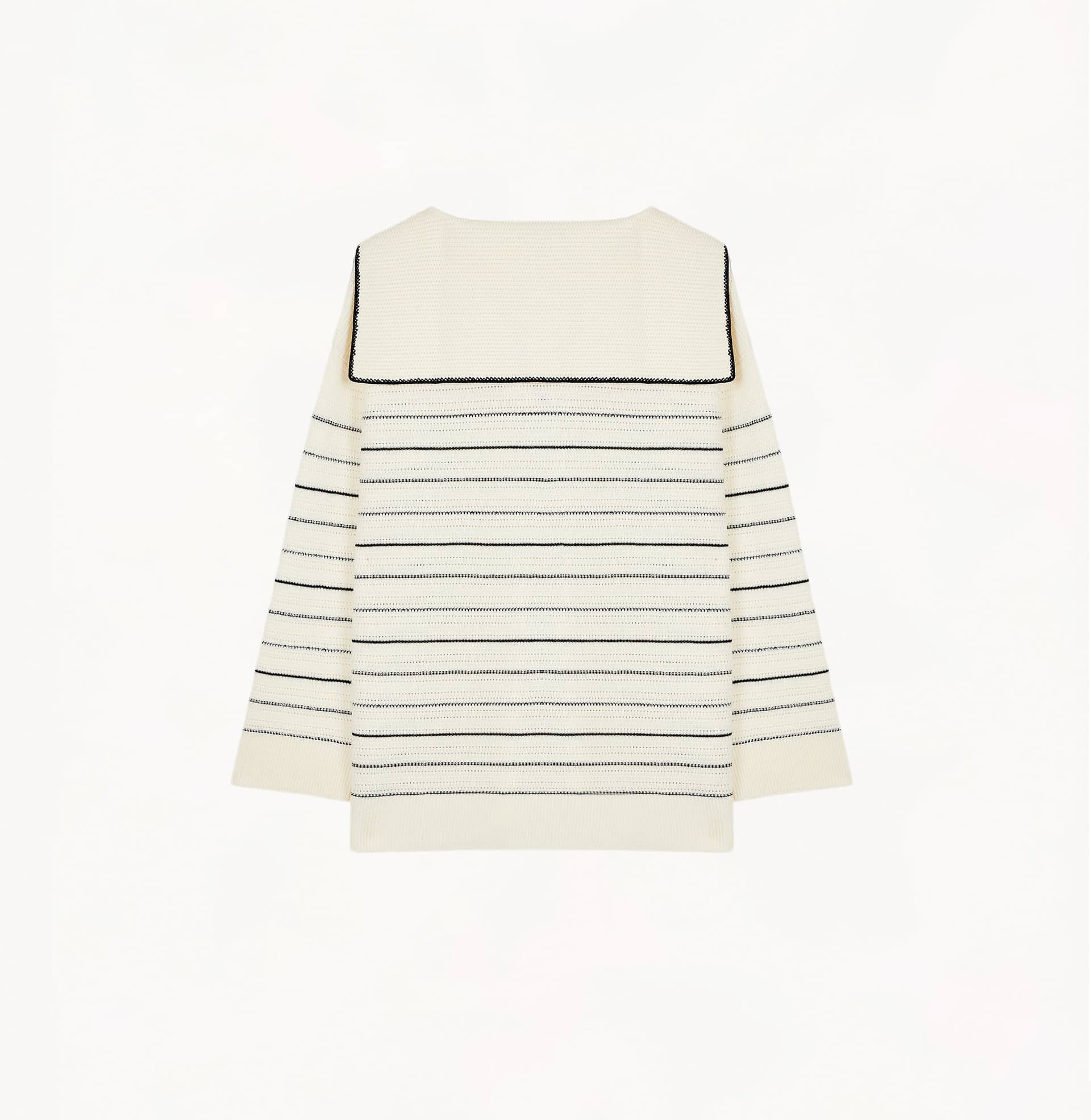 STRIPED SAILOR COLLAR SWEATER made by CRUSH Collection
