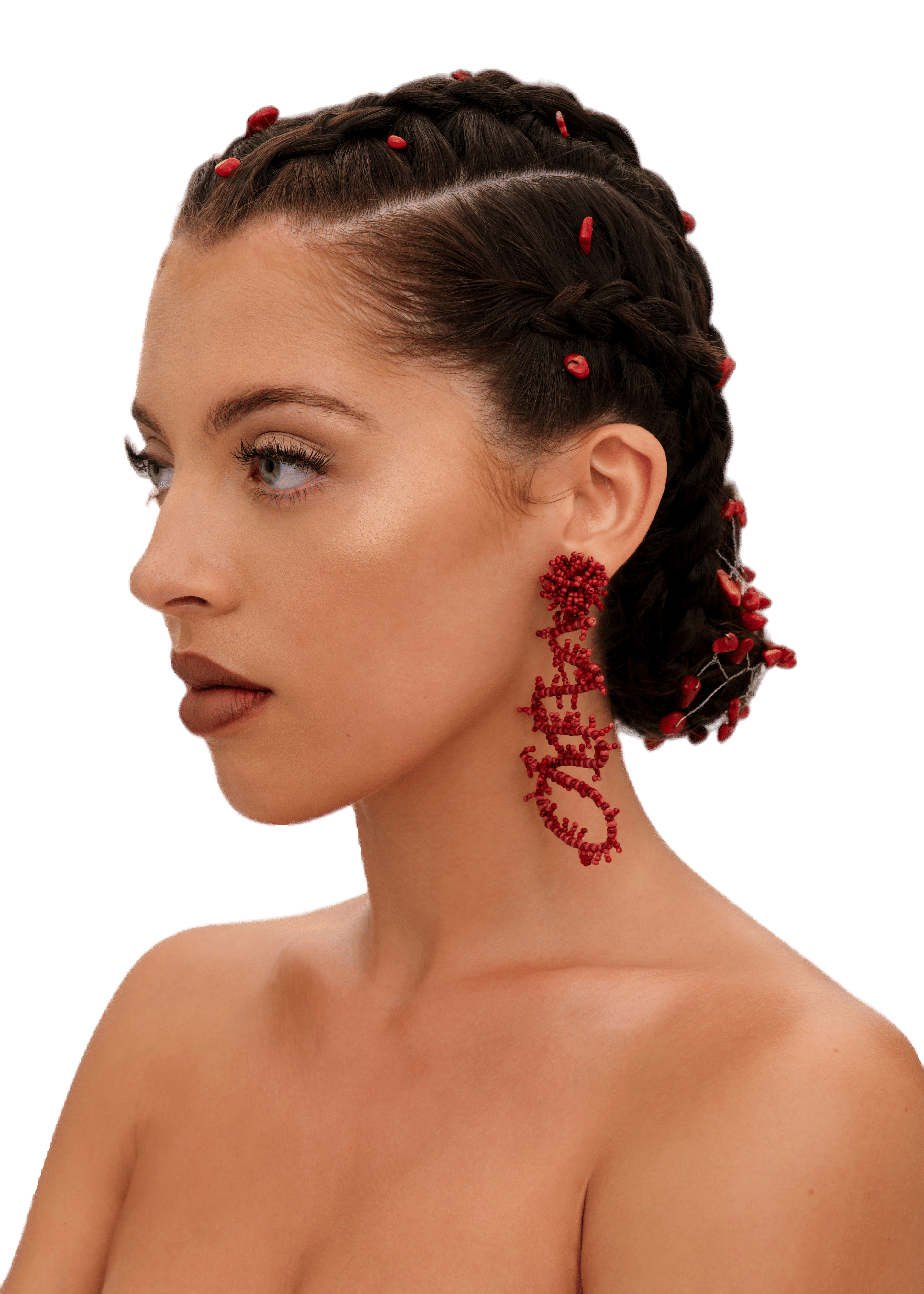 COT EARRINGS made by Andrea Iyamah