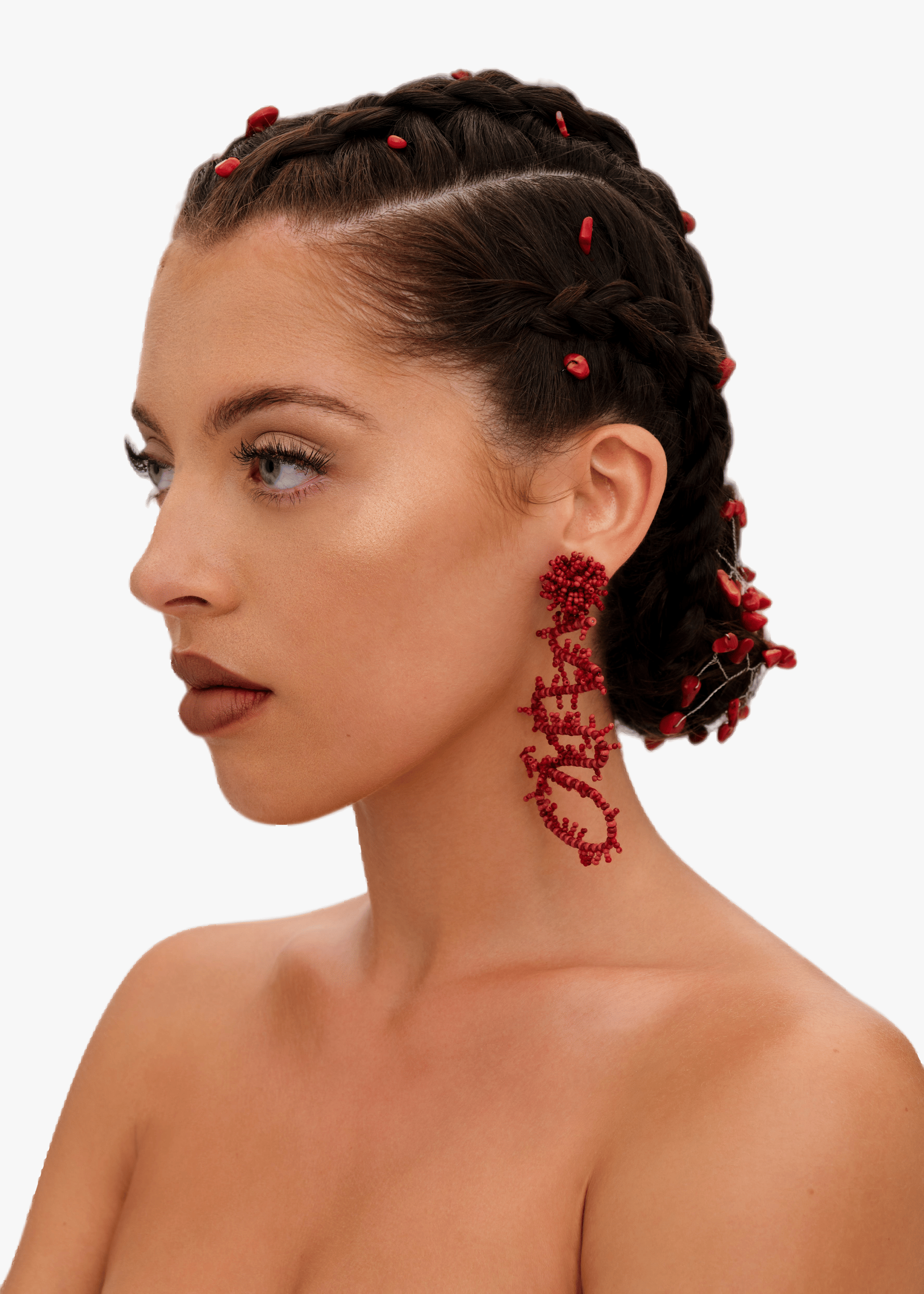 COT EARRINGS made by Andrea Iyamah