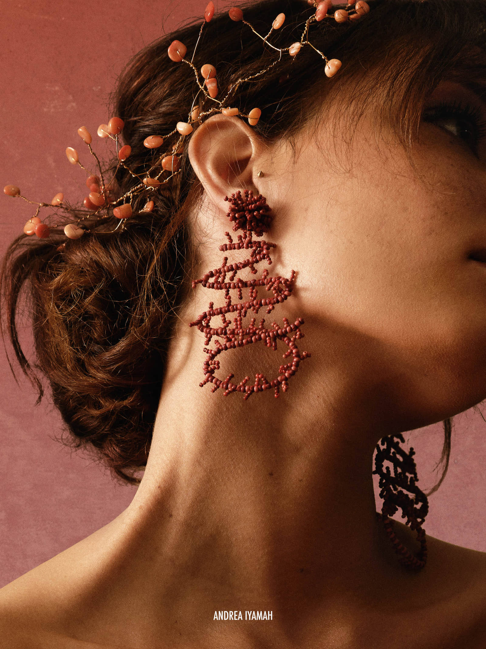 COT EARRINGS made by Andrea Iyamah