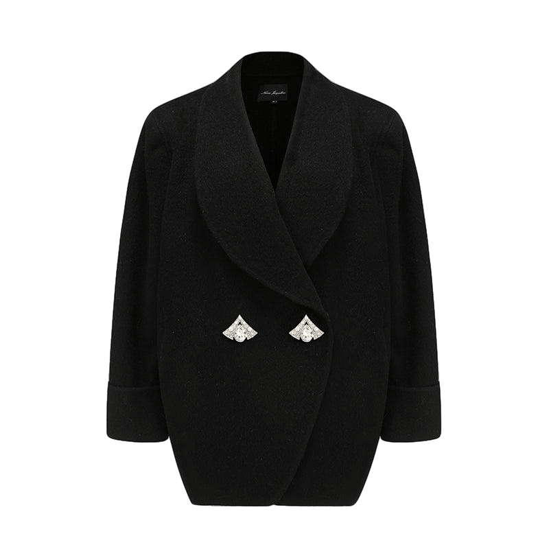 Kendall Coat (Black) made by Nana Jacqueline