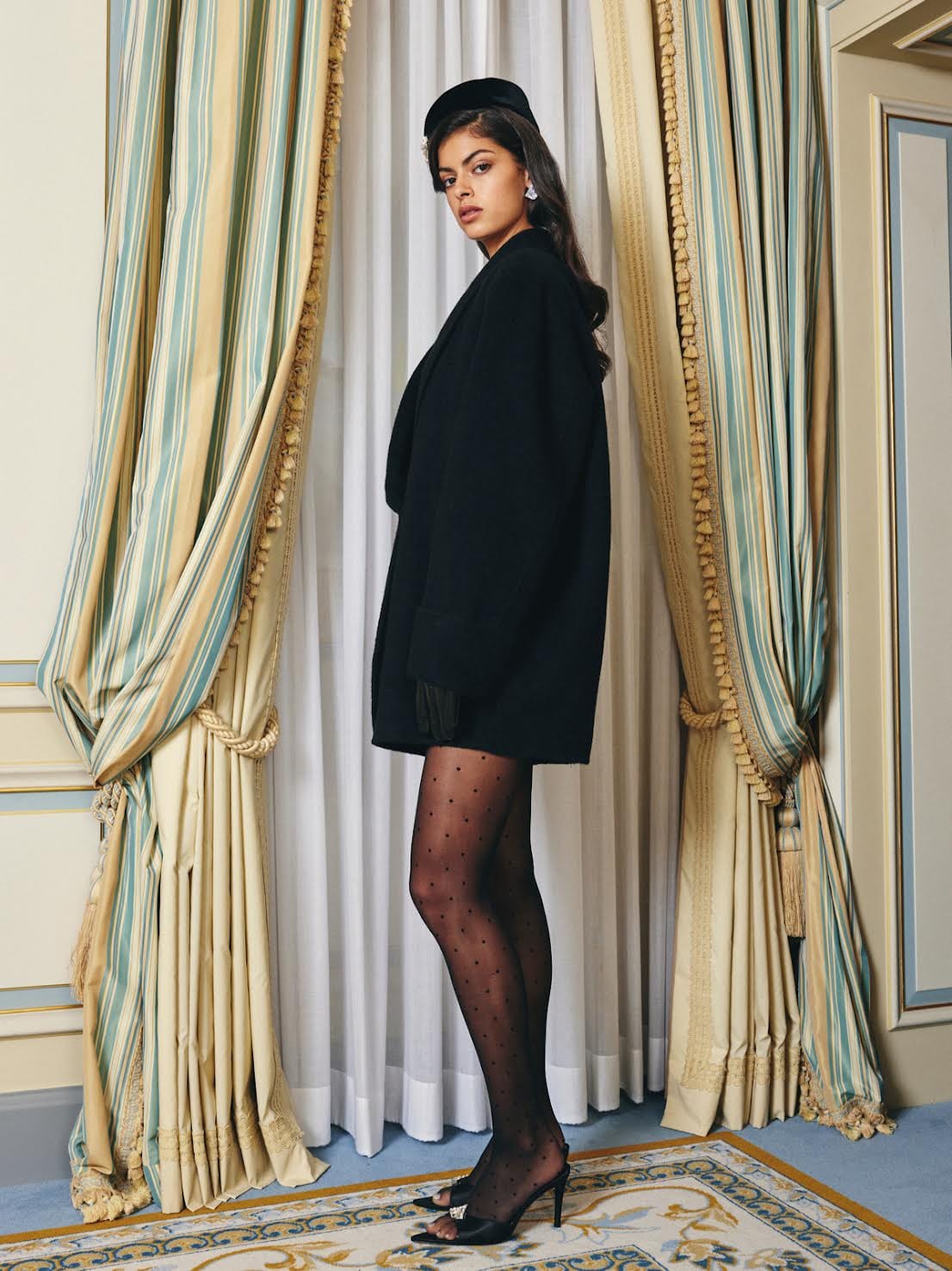 Kendall Coat (Black) made by Nana Jacqueline