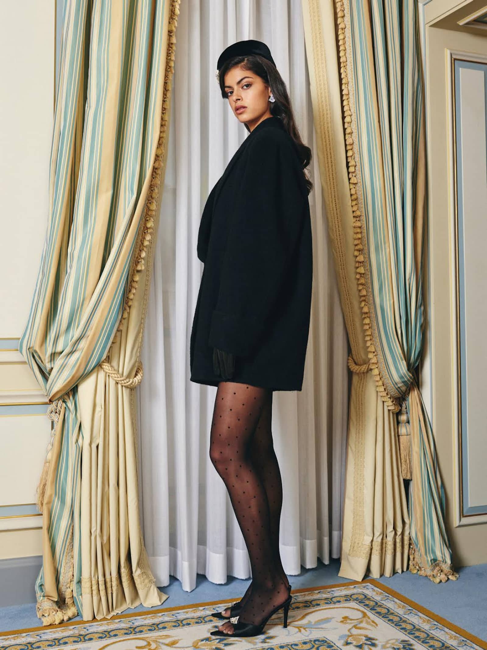 Kendall Coat (Black) made by Nana Jacqueline