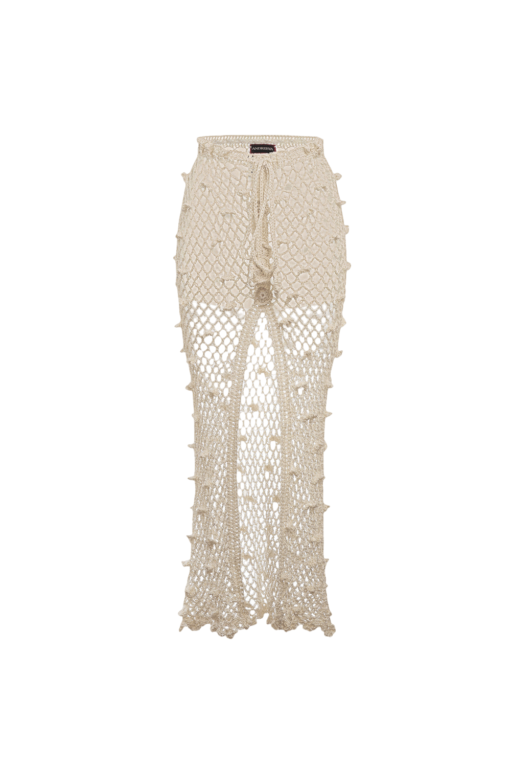 White Handmade Crochet Skirt made by ANDREEVA