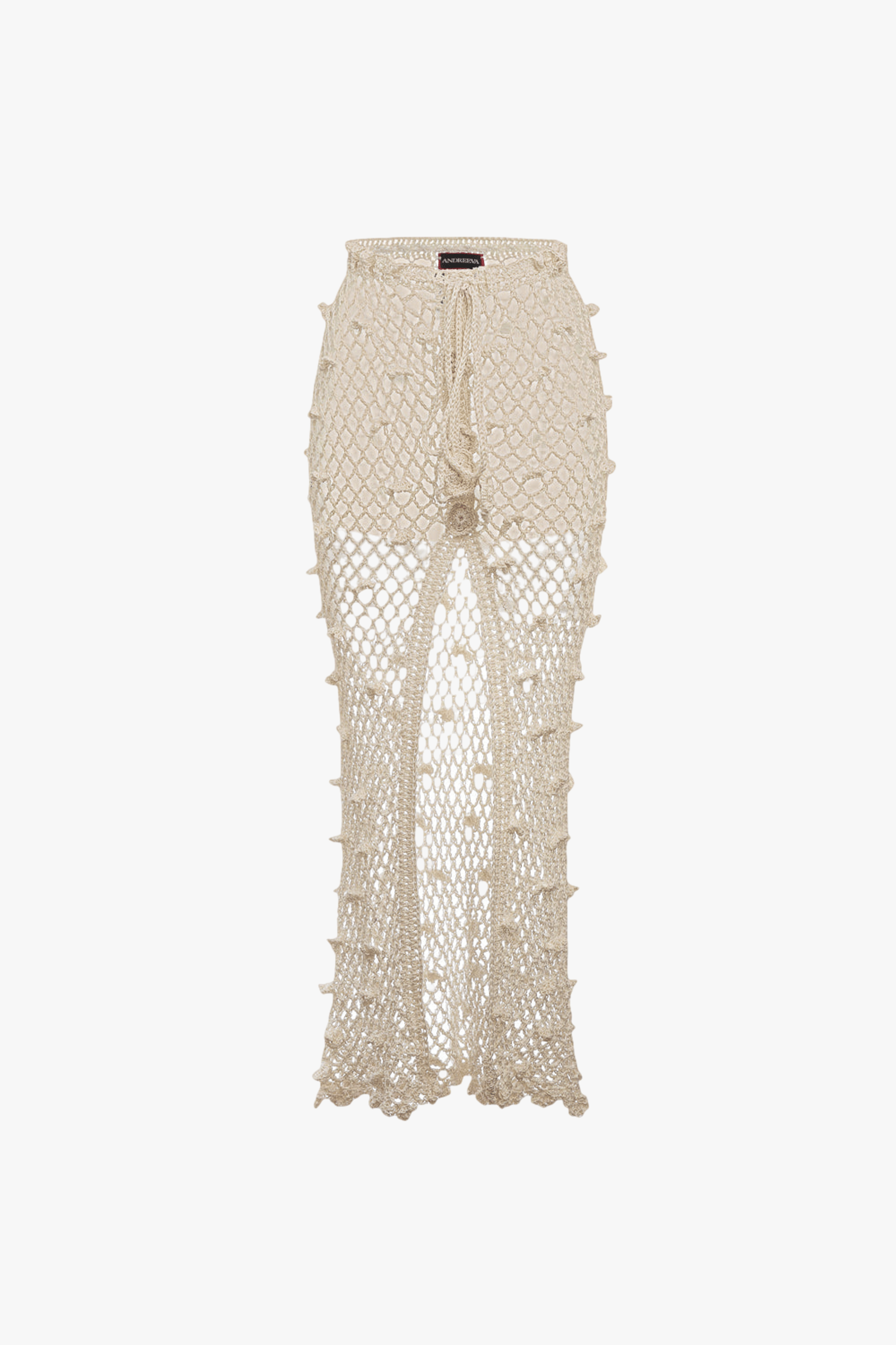 White Handmade Crochet Skirt made by ANDREEVA