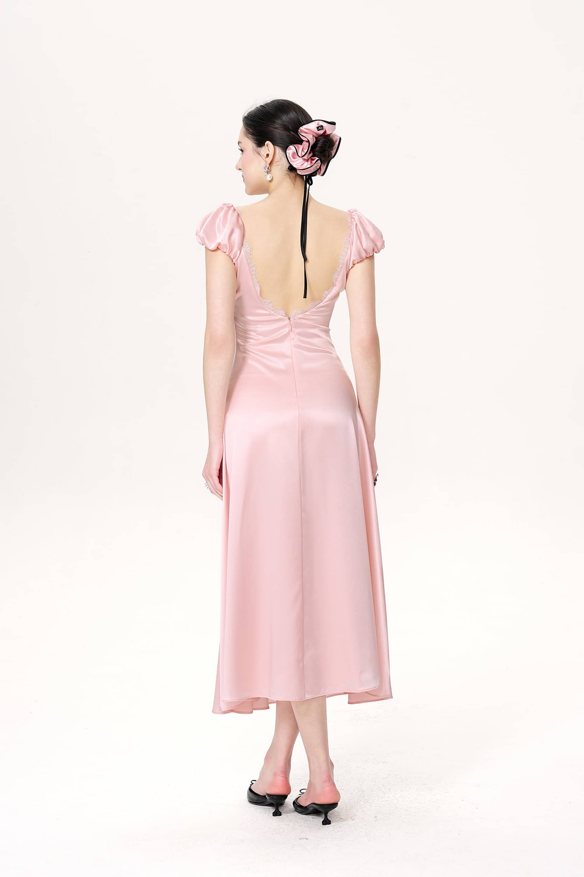 Elara Dress (Pink) made by Nana Jacqueline