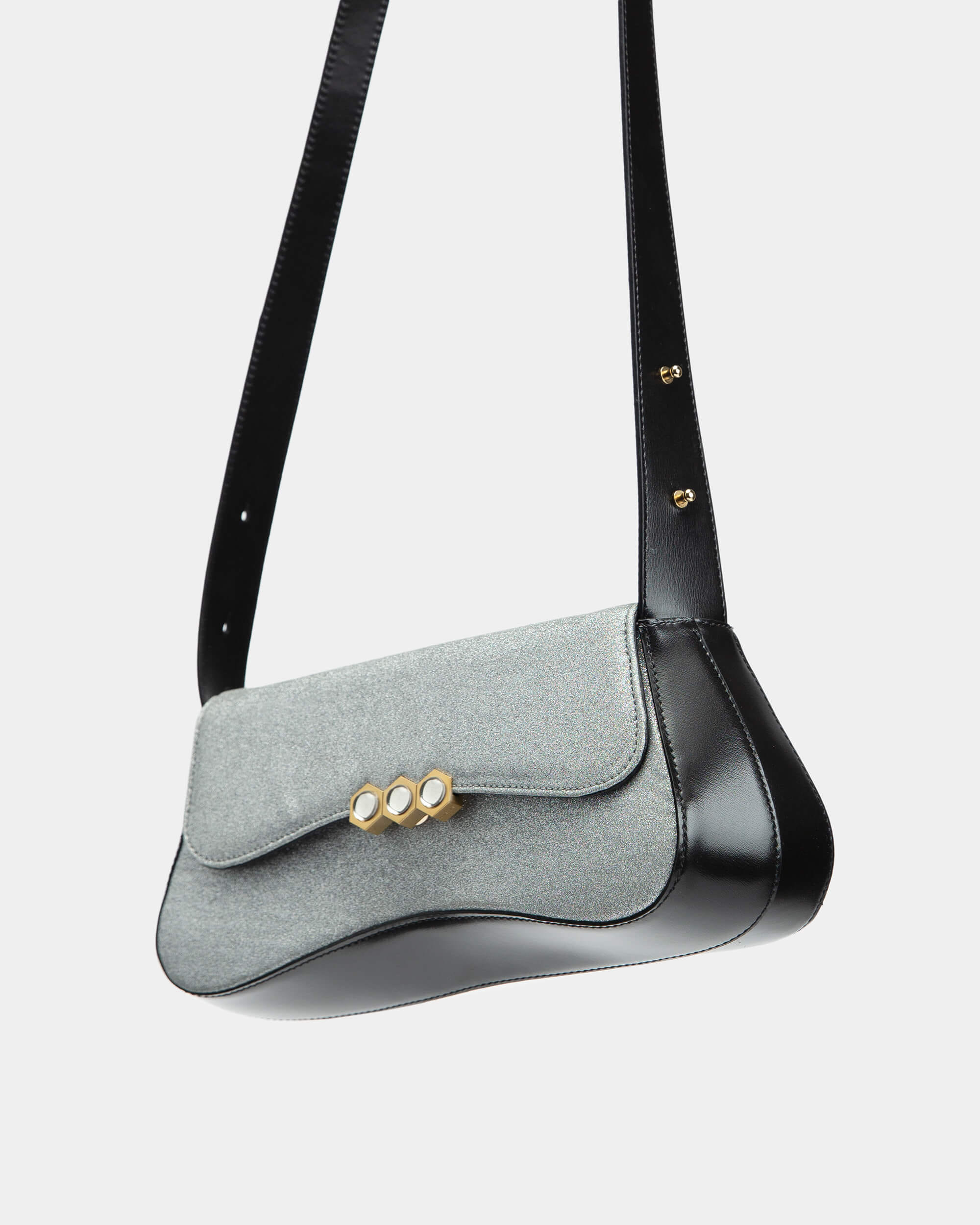 Culita Silver Glitter / Black in Silver made by Mietis