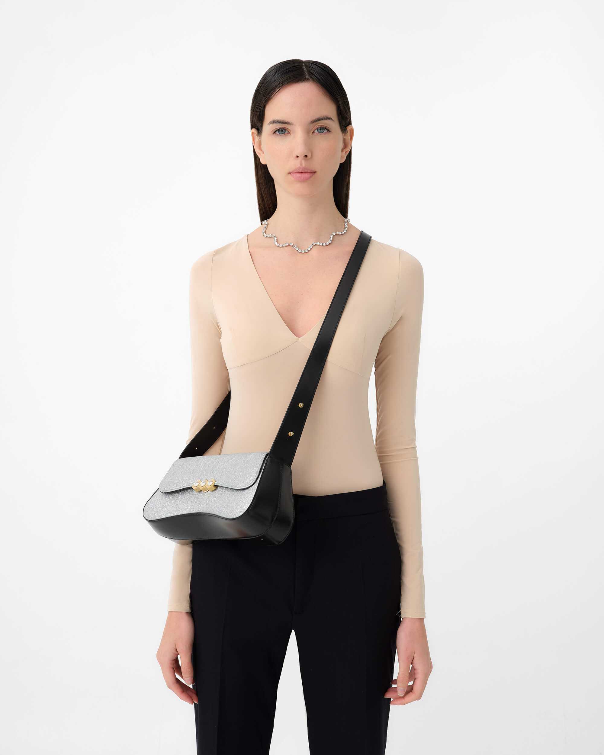 Culita Silver Glitter / Black in Silver made by Mietis