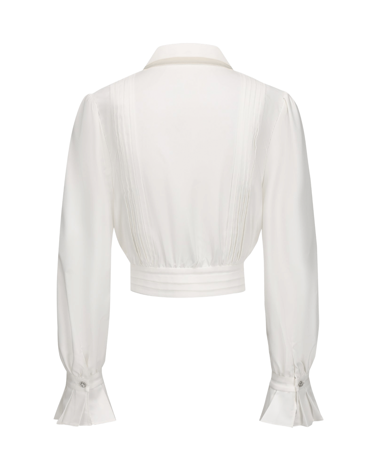 Francesca Cropped Top (White) made by Nana Jacqueline