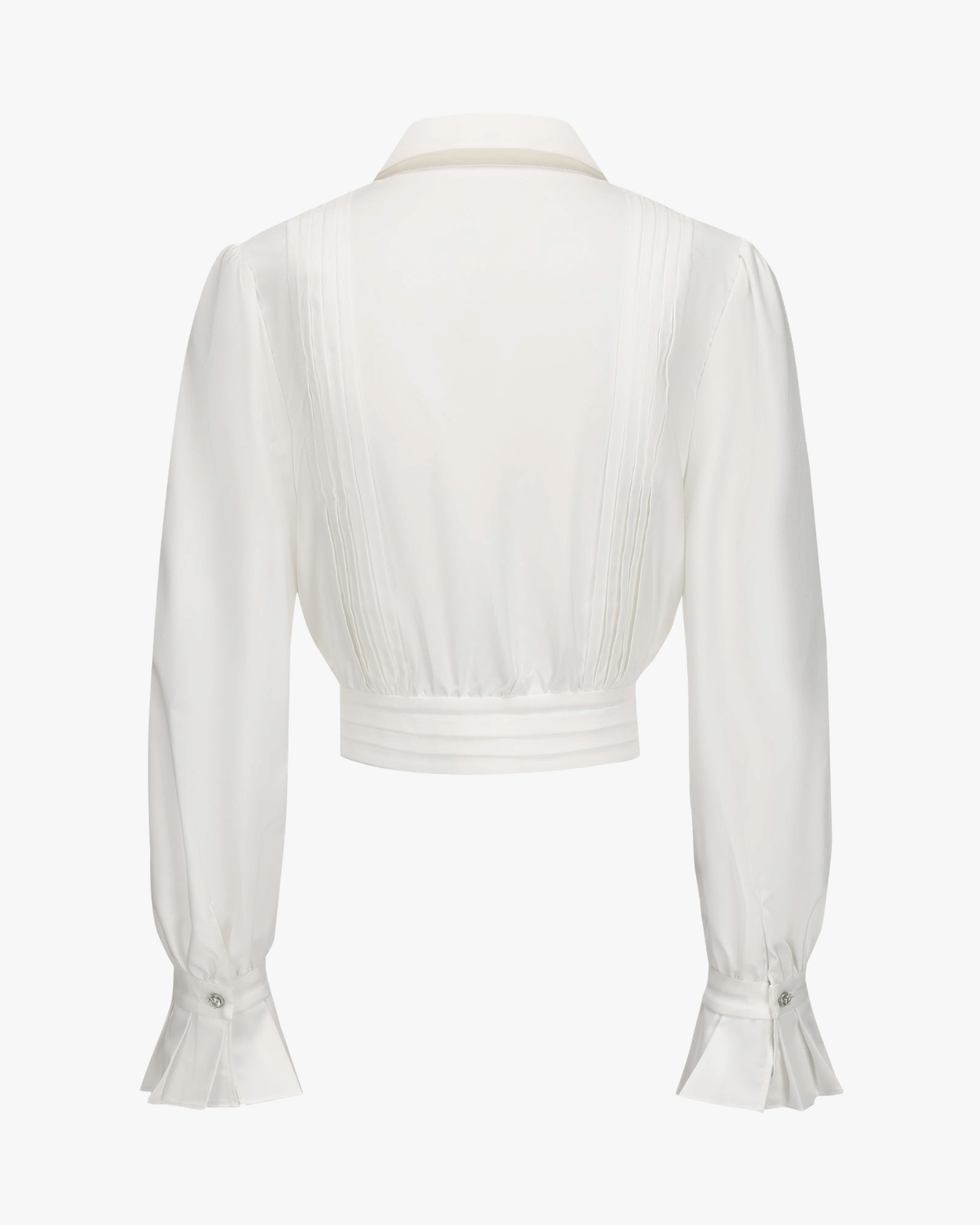 Francesca Cropped Top (White) made by Nana Jacqueline