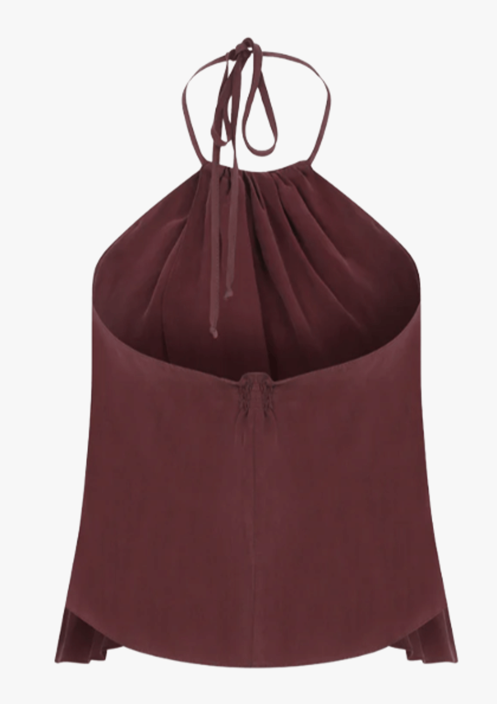 Mui Top in Red Plum in Red made by Nazli Ceren