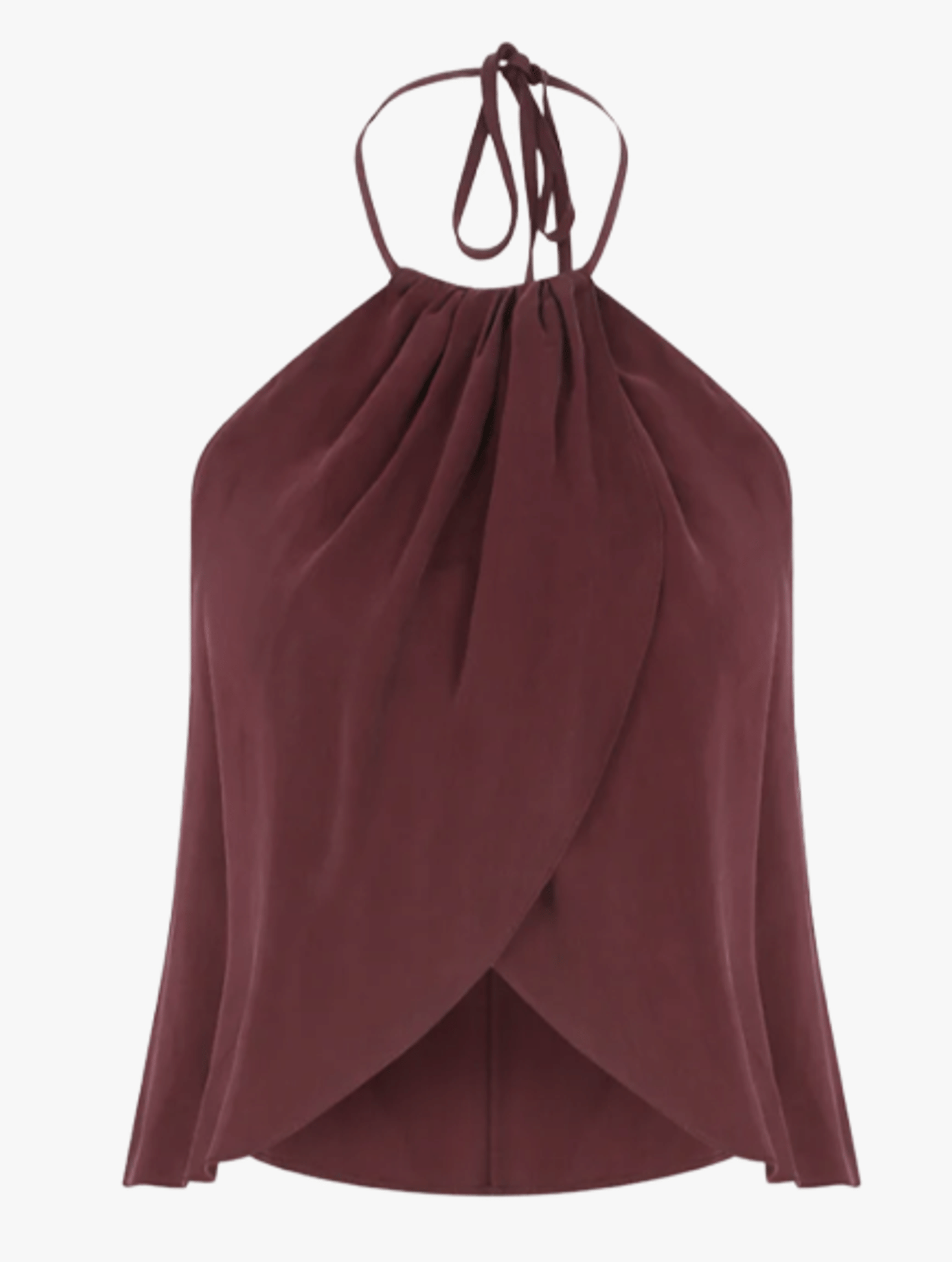 Mui Top in Red Plum in Red made by Nazli Ceren