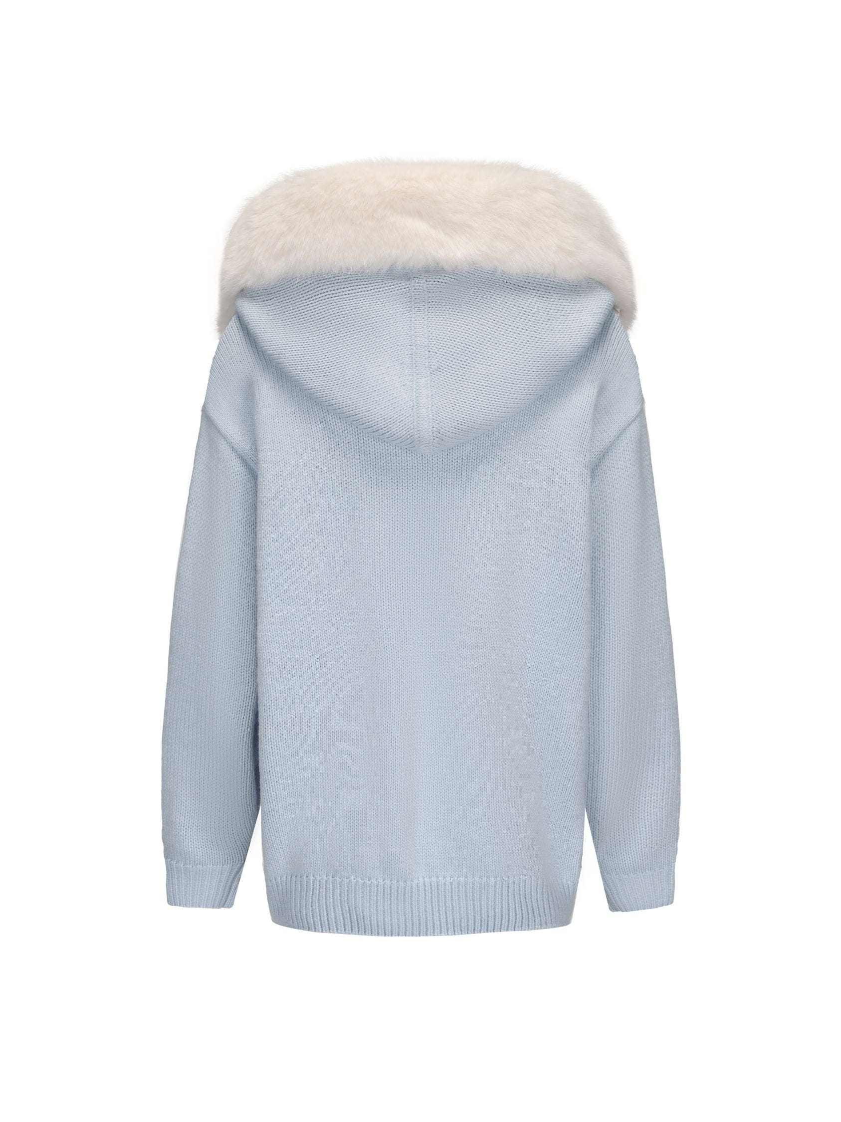 Ava Fur Sweatshirt (Blue) made by Nana Jacqueline