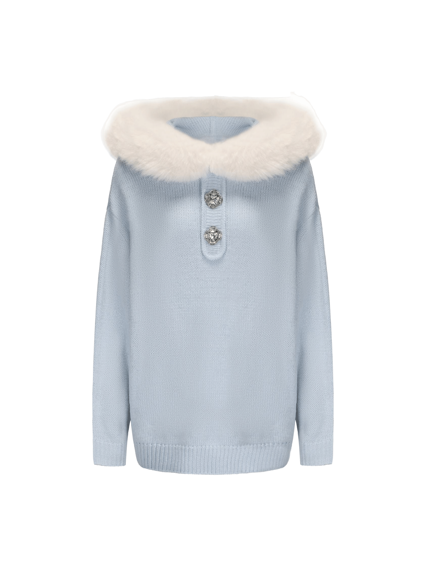 Ava Fur Sweatshirt (Blue) made by Nana Jacqueline