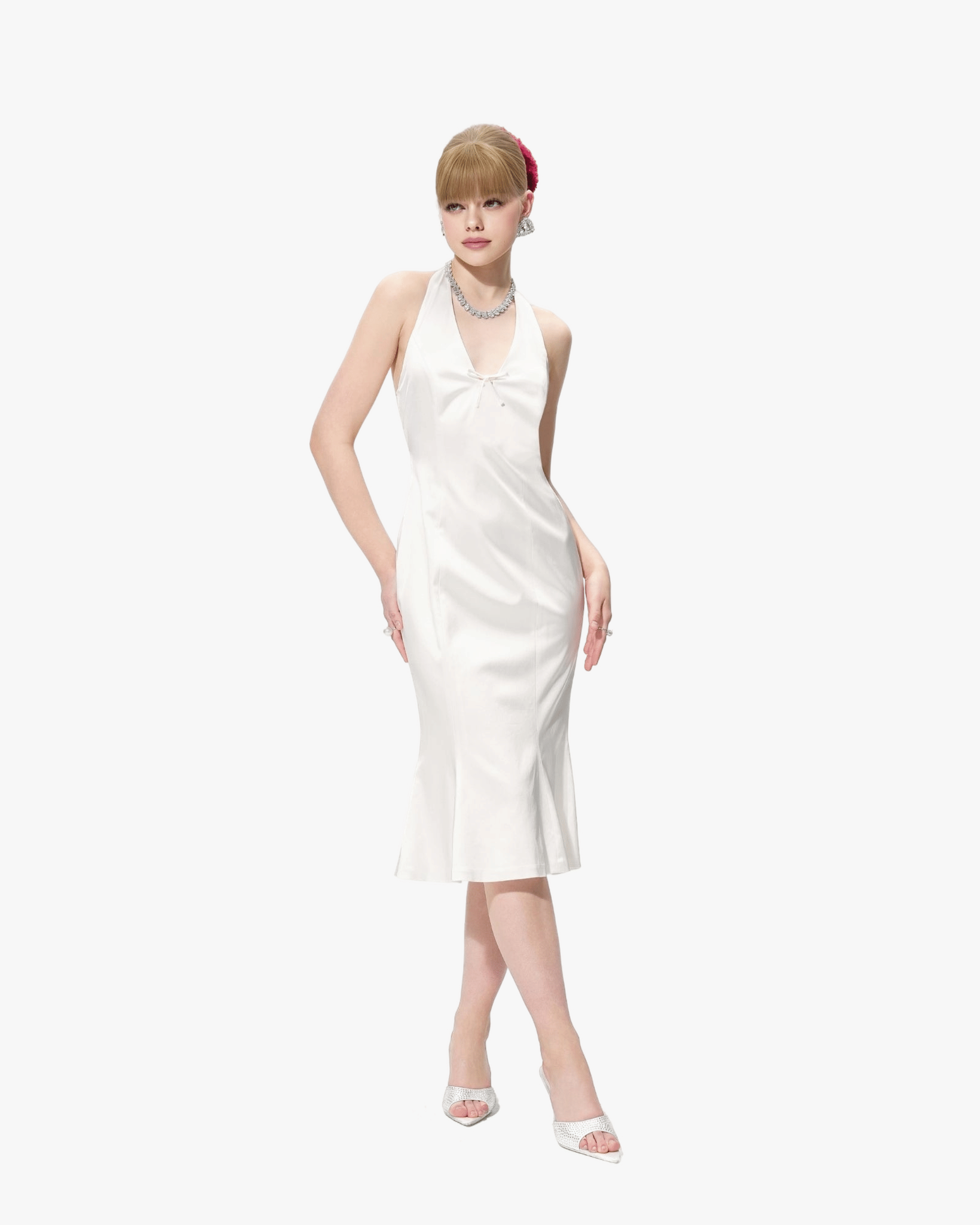 Fiona Dress (White) made by Nana Jacqueline