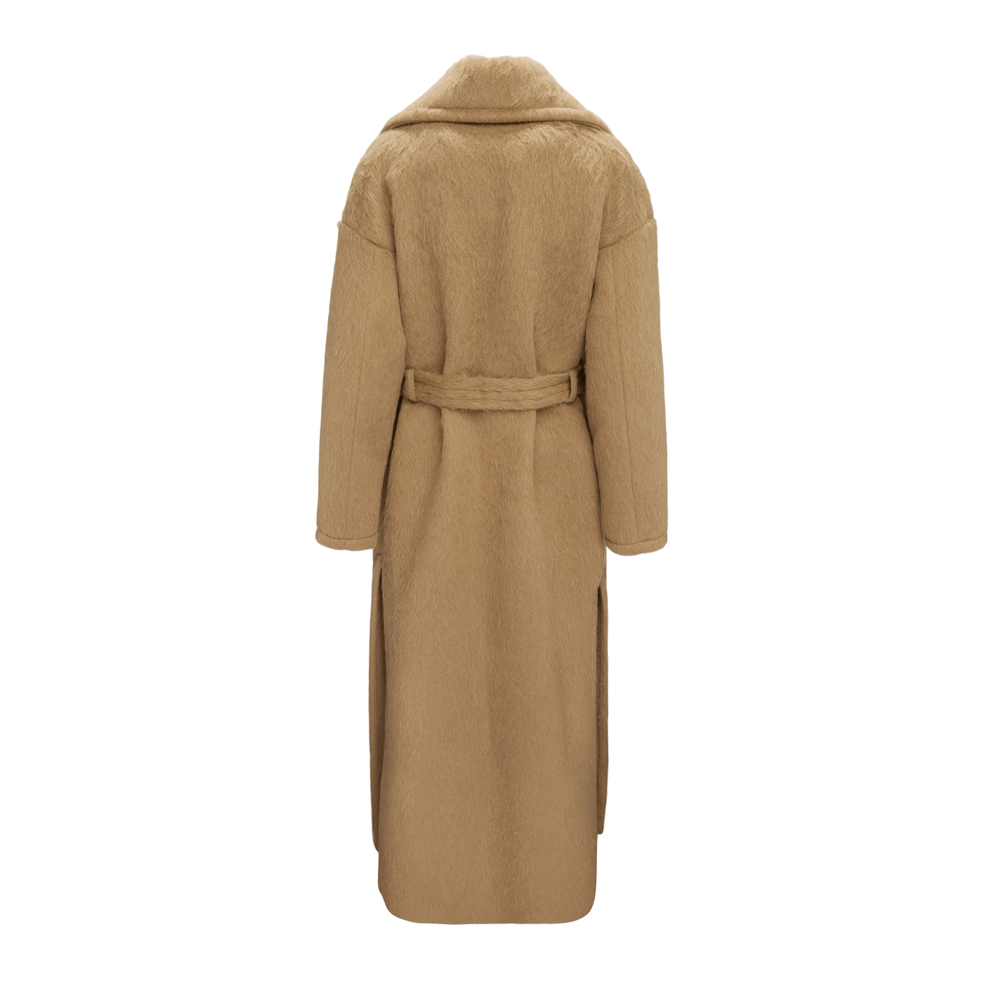 Long Beige Alpaca Coat made by YAVORSKA