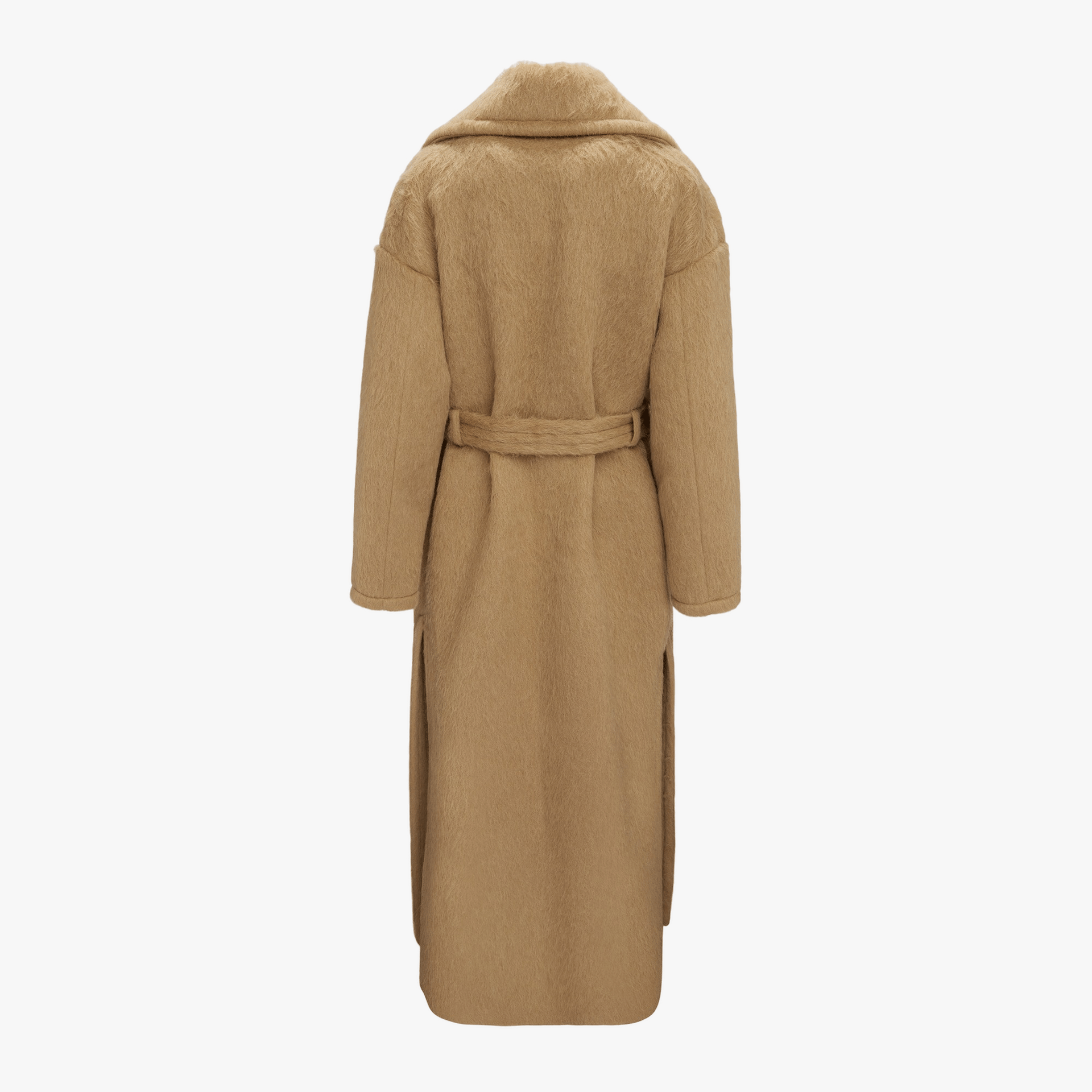 Long Beige Alpaca Coat made by YAVORSKA