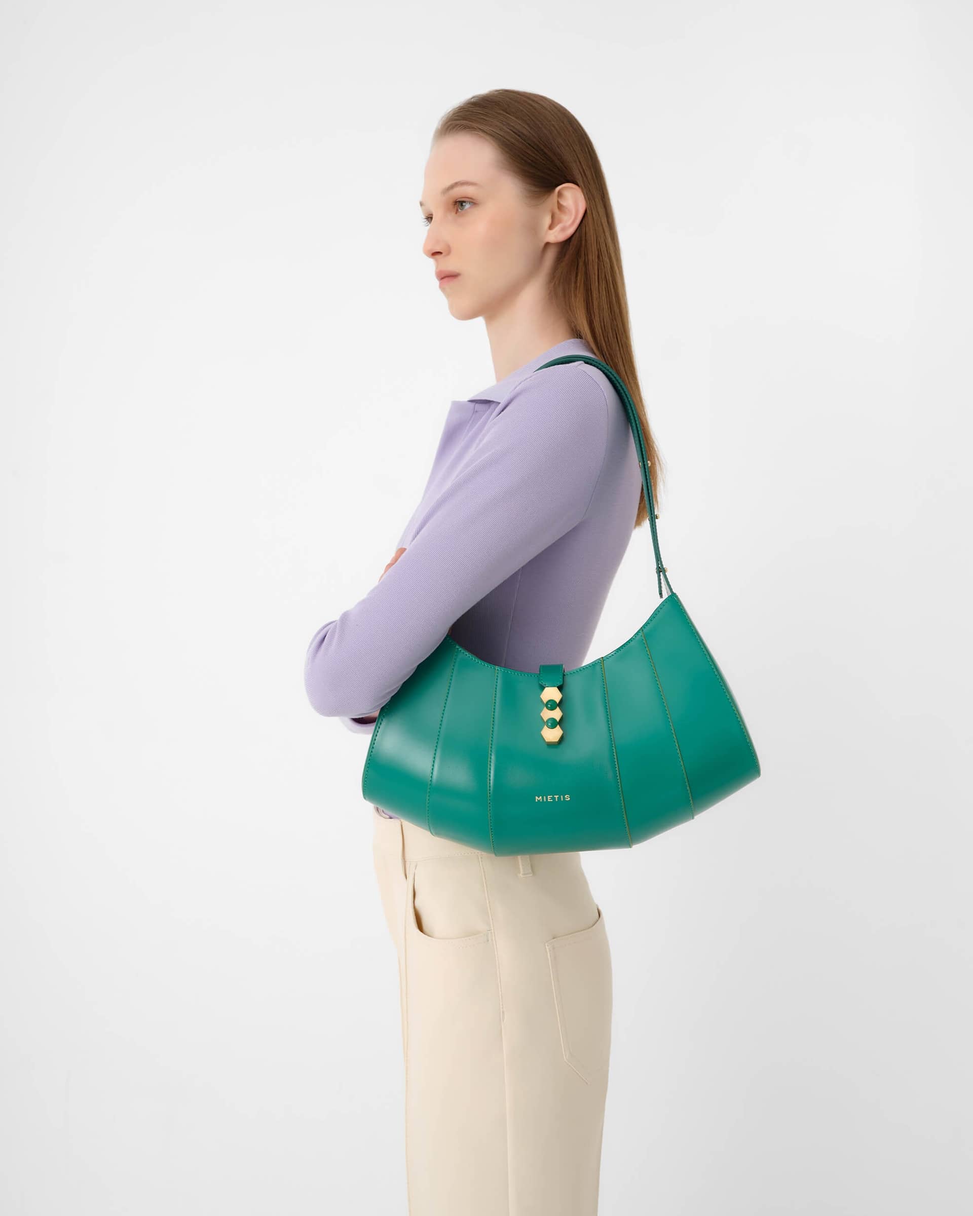 Tate Hobo Emerald in Green made by Mietis