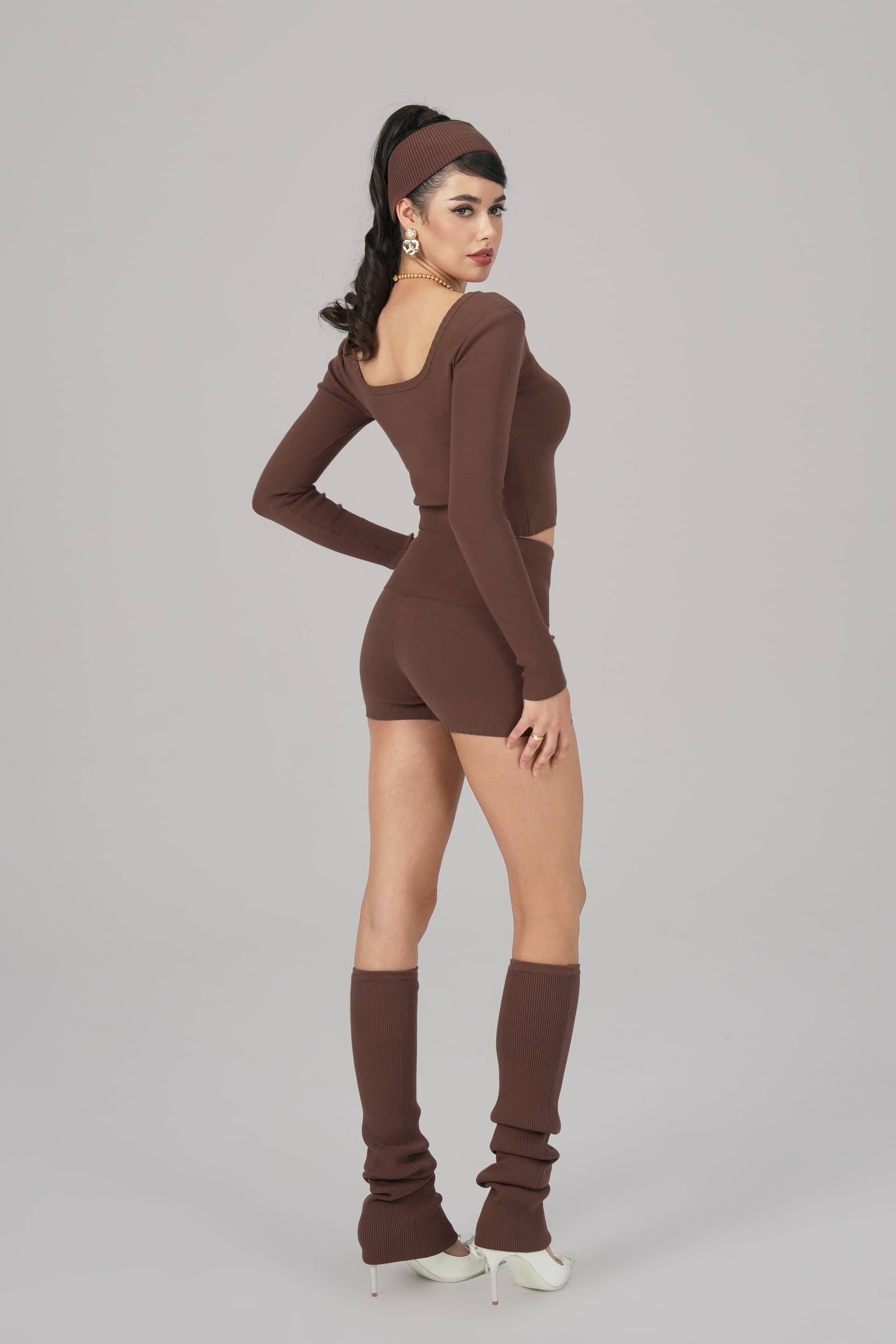 Holly Shorts (Brown) made by Nana Jacqueline