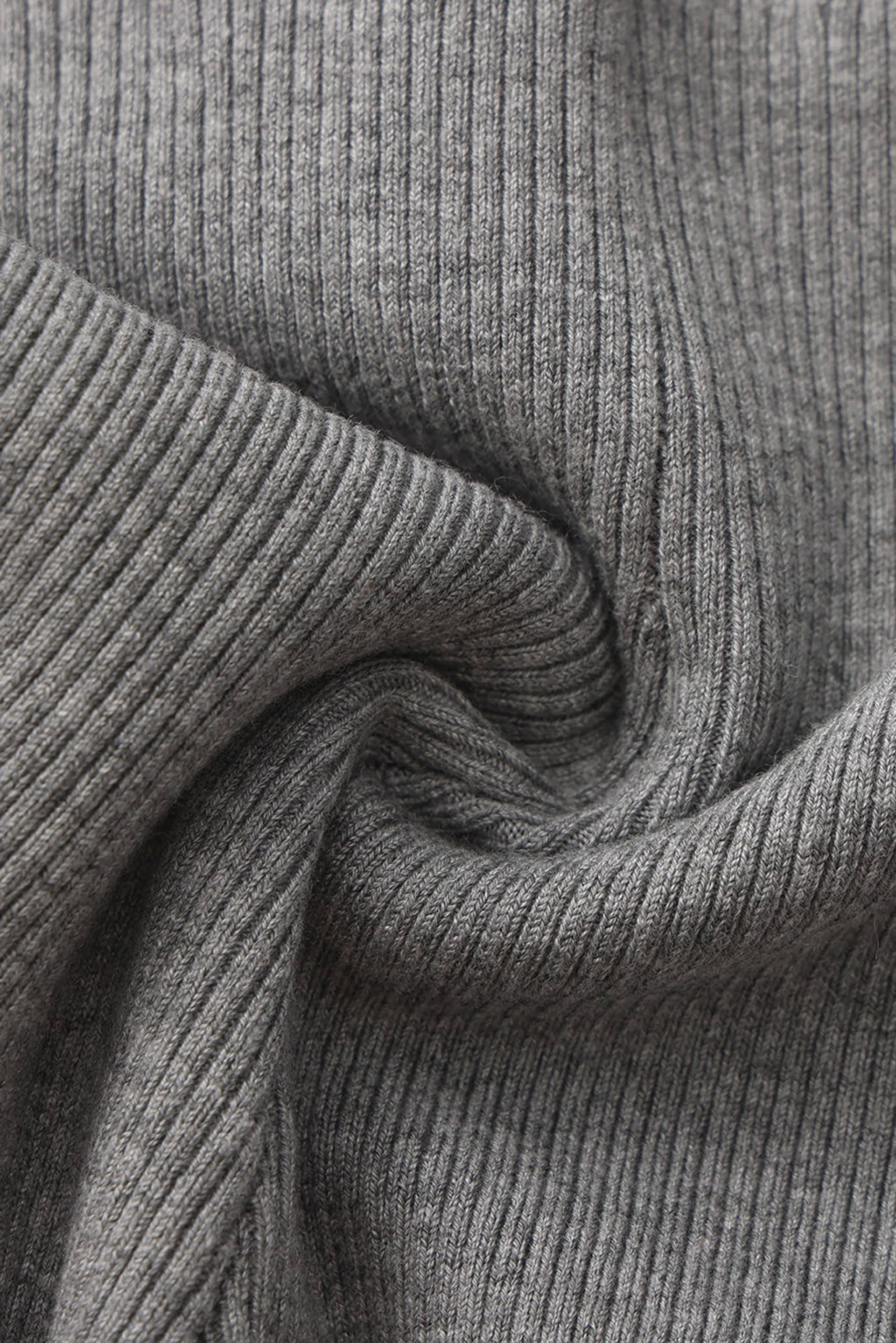 Ava Contrast Halter Knit Grey Romper made by Nana Jacqueline