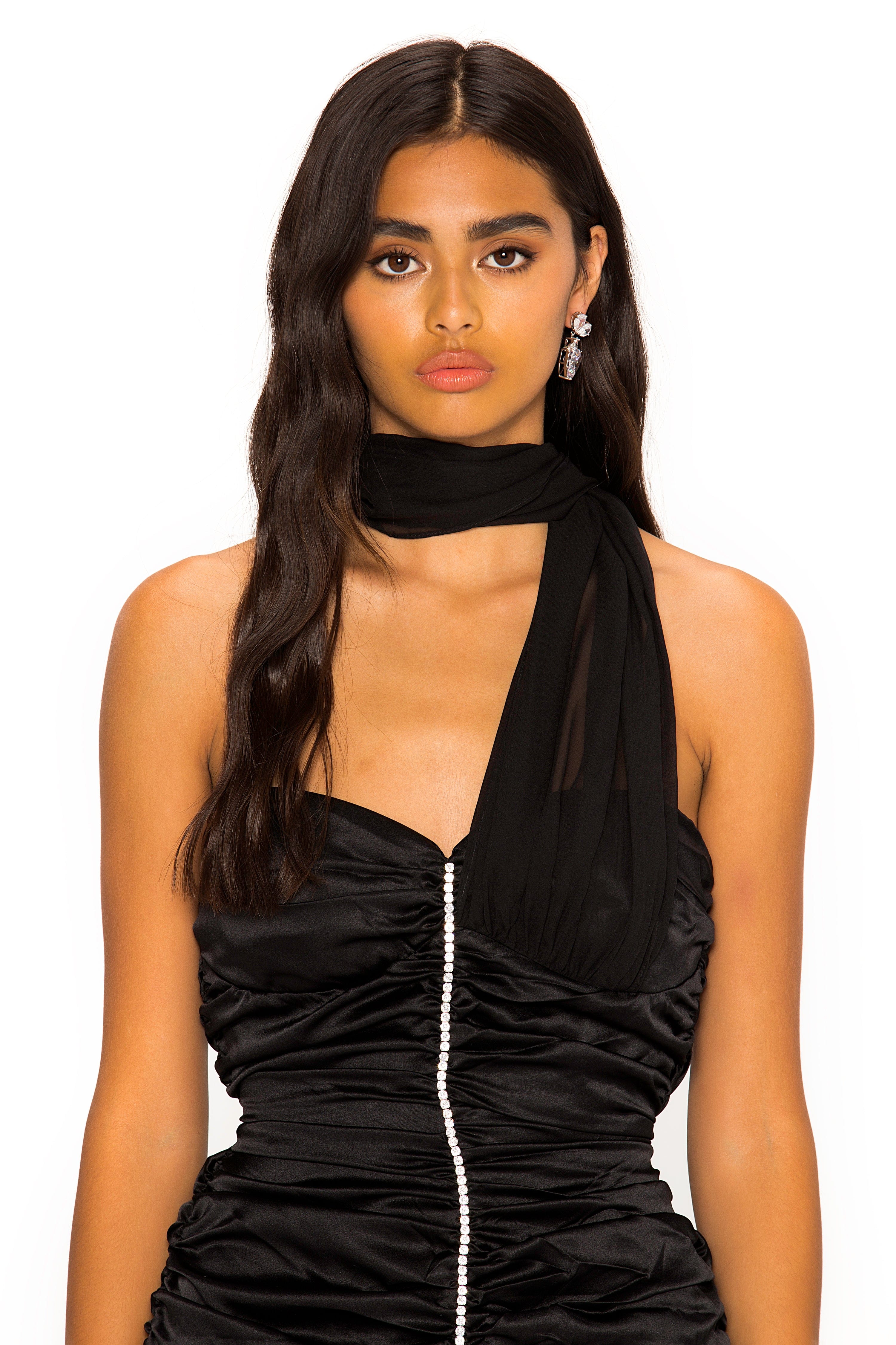 Celine Dress (Black) in Black made by Nana Jacqueline