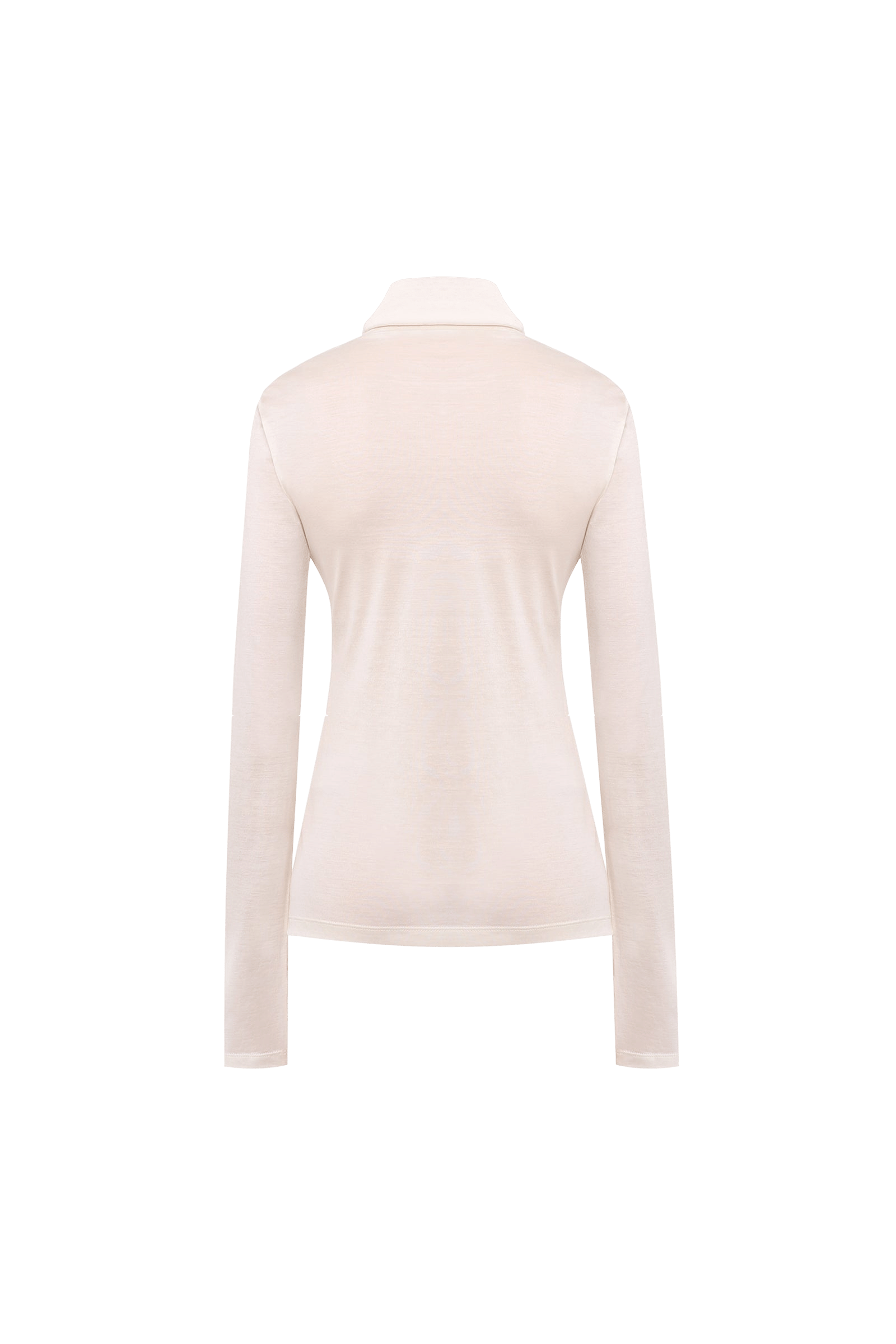 Turtleneck Long Sleeve White made by A.M.G