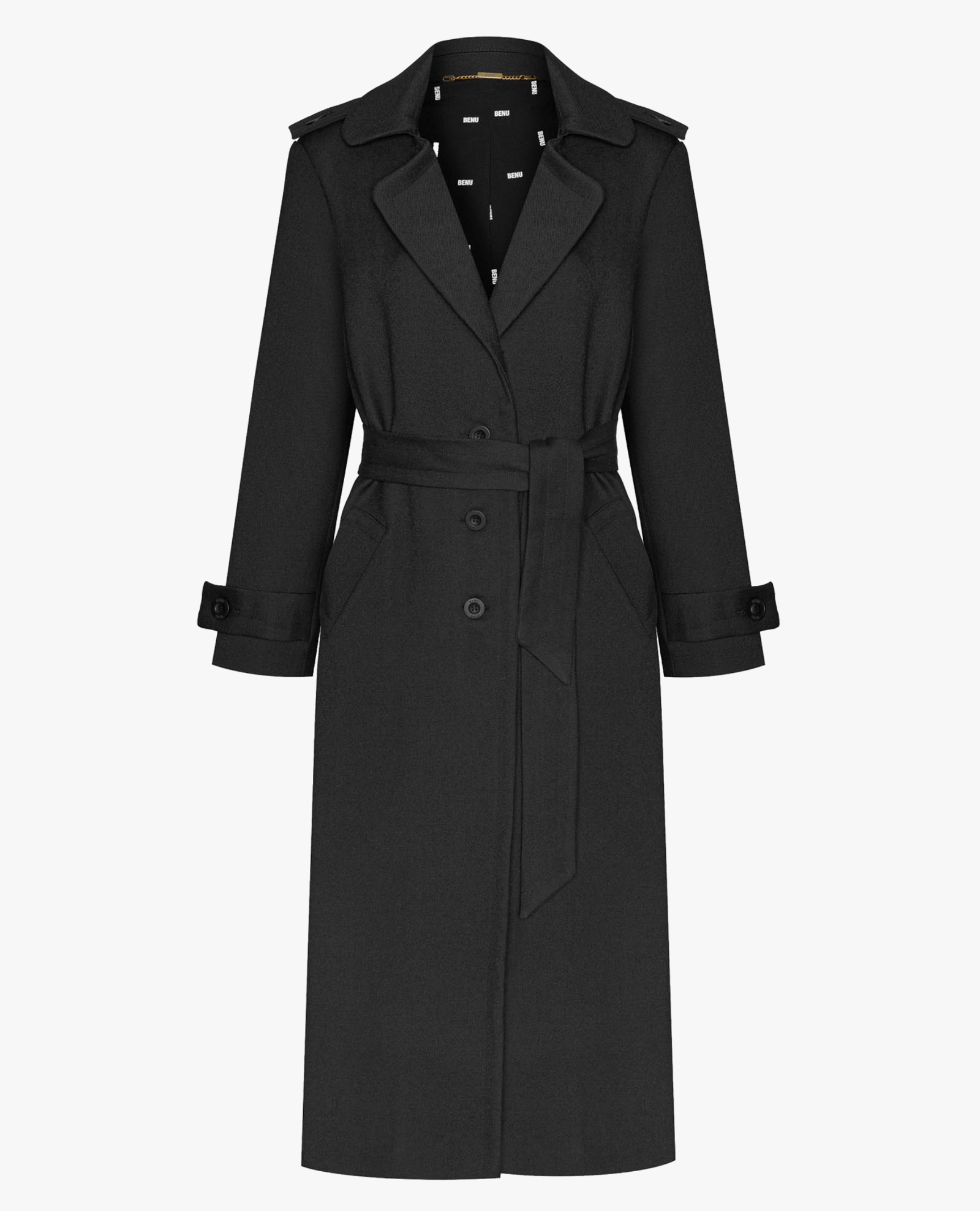 WOOL COAT WITH LEADPOTS made by BENU Studio