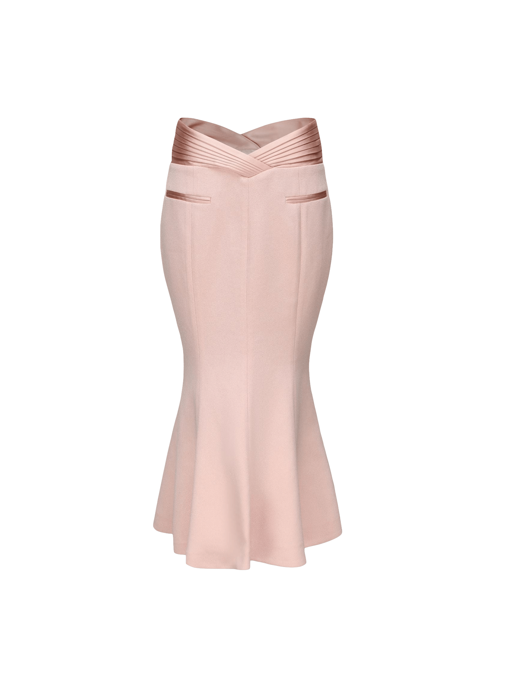 Belle Satin Skirt (Light Pink) (Final Sale) in Pink made by Nana Jacqueline
