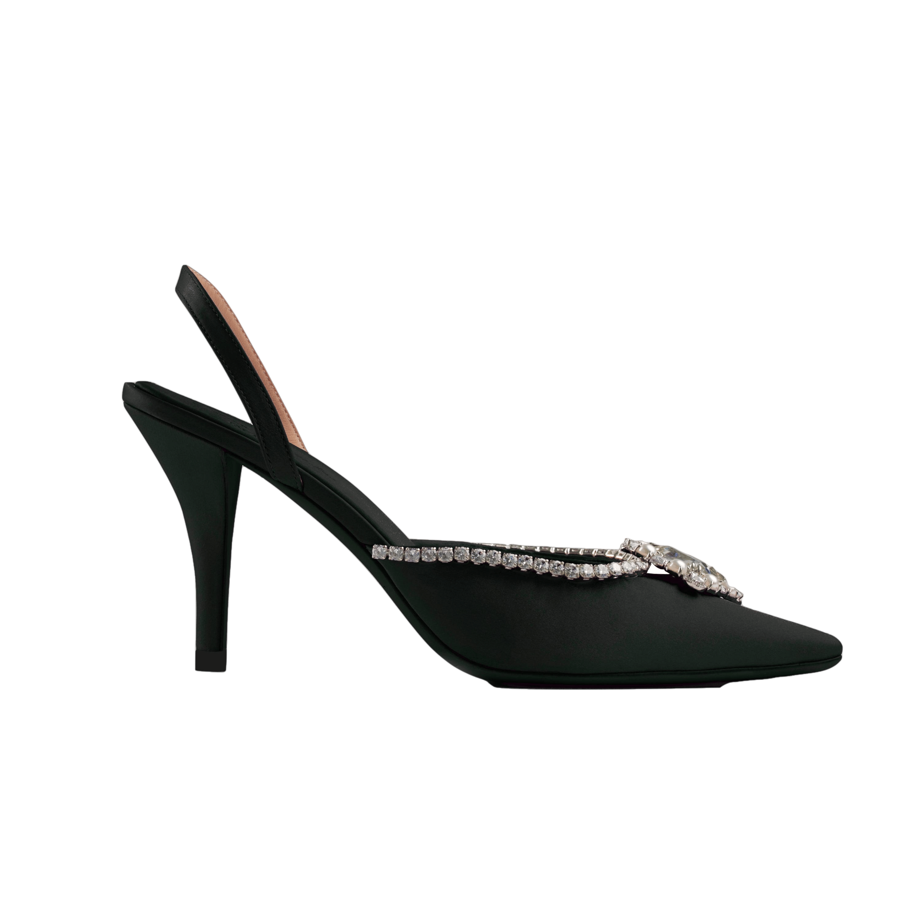 Black Nia Heels (Final Sale) in Black made by Nana Jacqueline