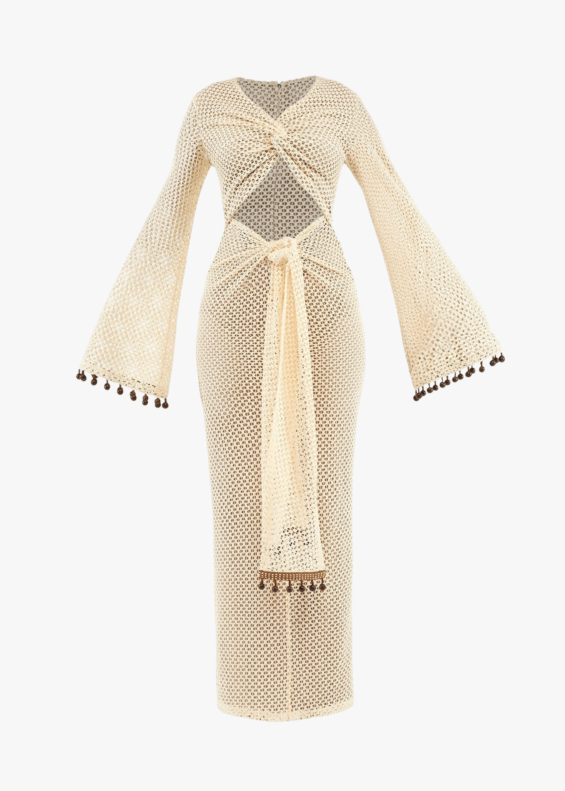 TERI CROCHET DRESS - CREAM made by Andrea Iyamah