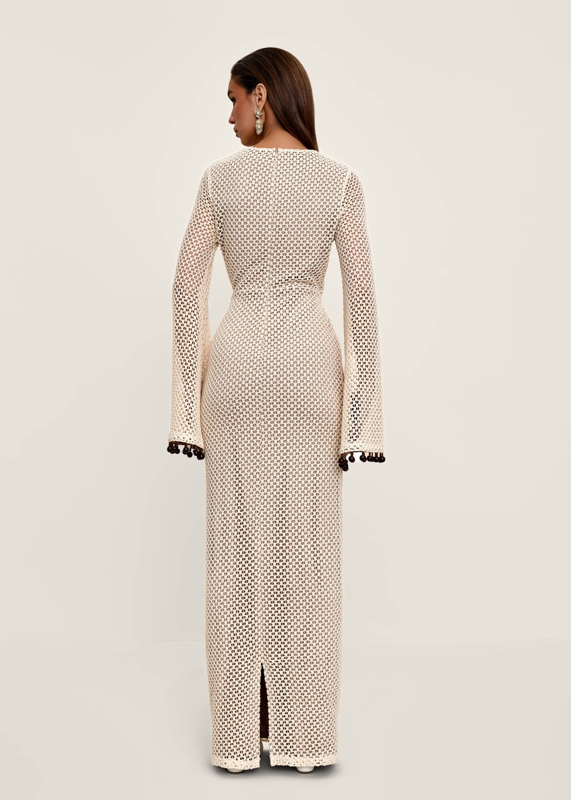 TERI CROCHET DRESS - CREAM made by Andrea Iyamah