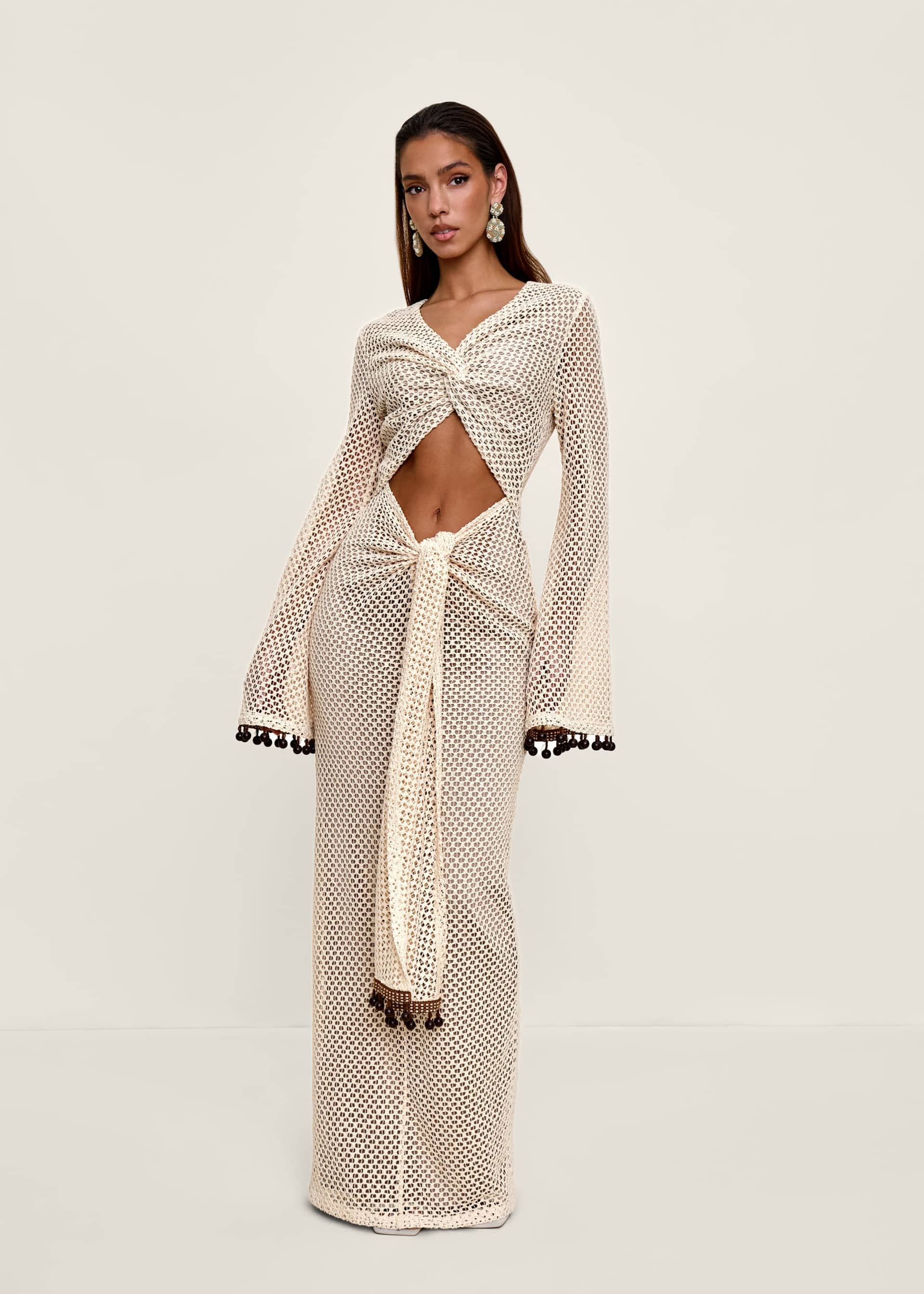 TERI CROCHET DRESS - CREAM made by Andrea Iyamah