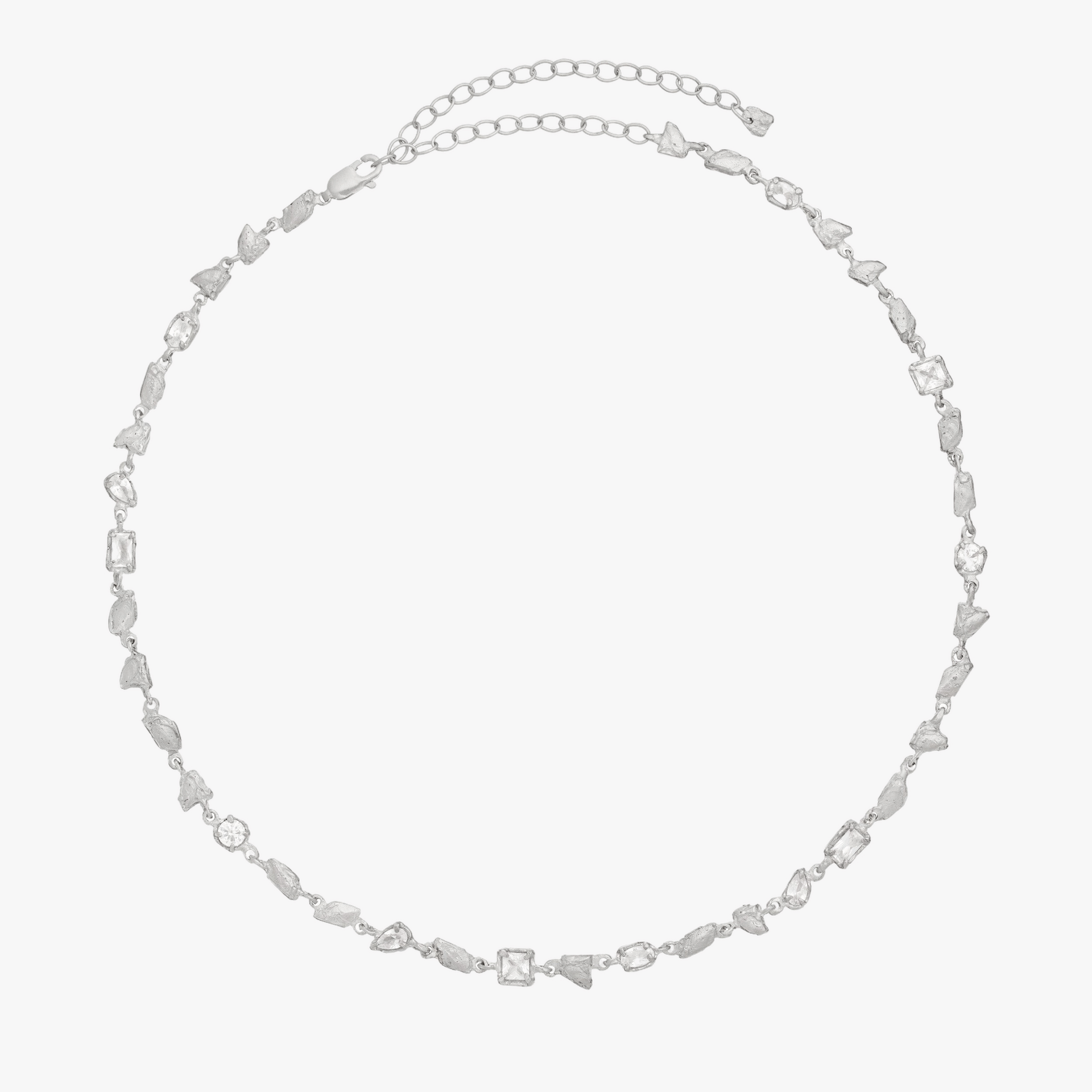 Hali White Sapphire Argenti Necklace made by Loveness Lee