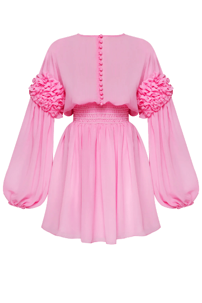 Light Pink Ruffle Dress made by Guranda
