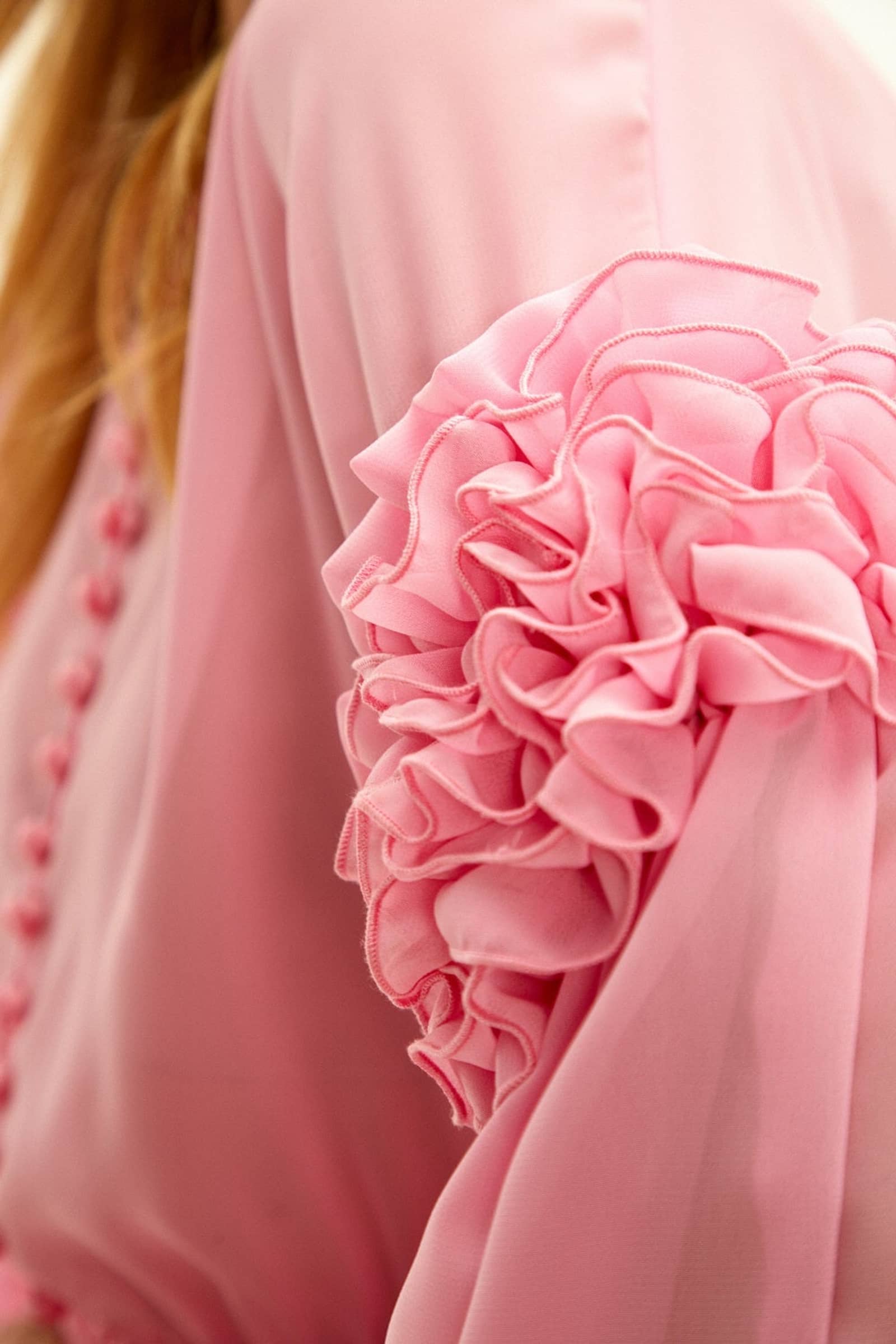 Light Pink Ruffle Dress made by Guranda