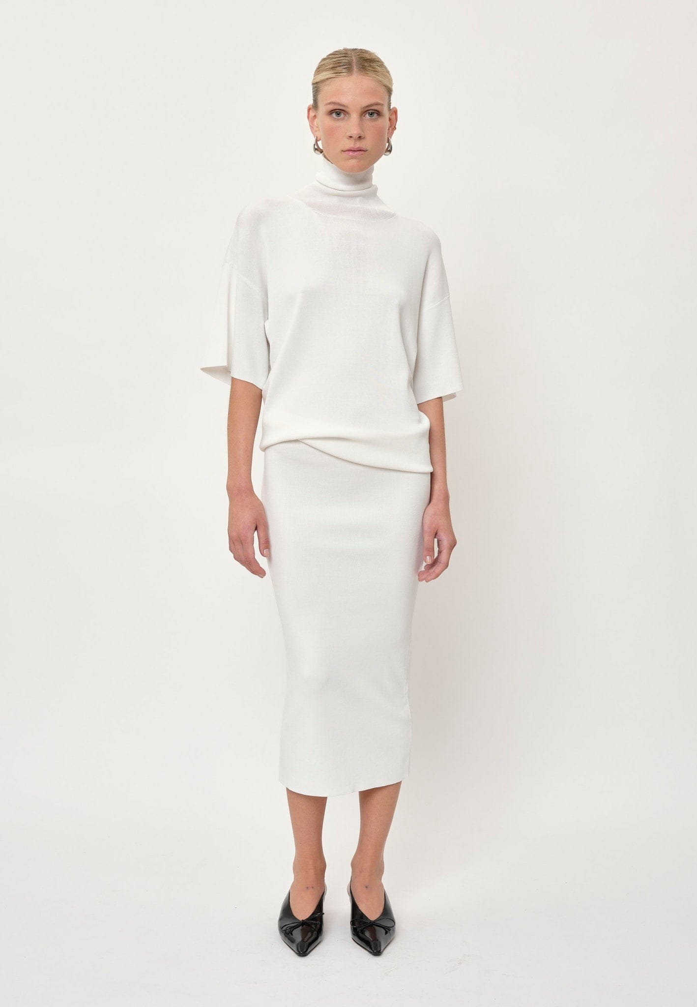 Carrie Knit Dress - Off White made by HERSKIND