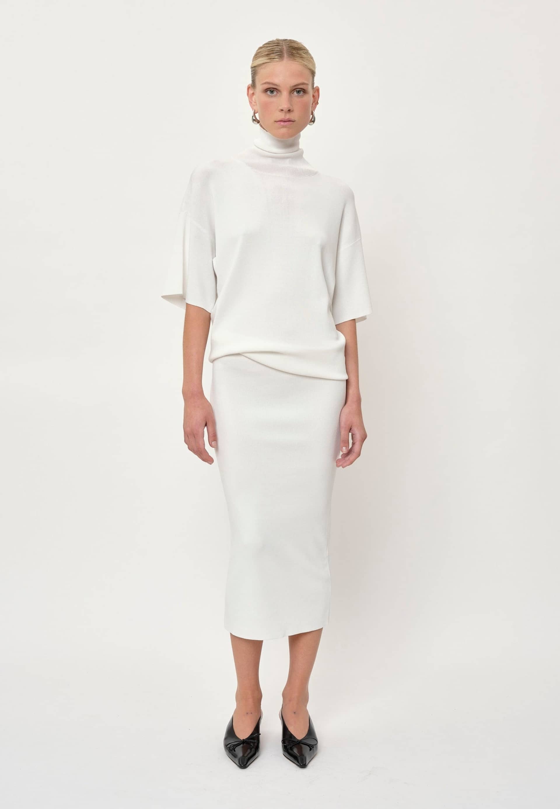 Carrie Knit Dress - Off White made by HERSKIND