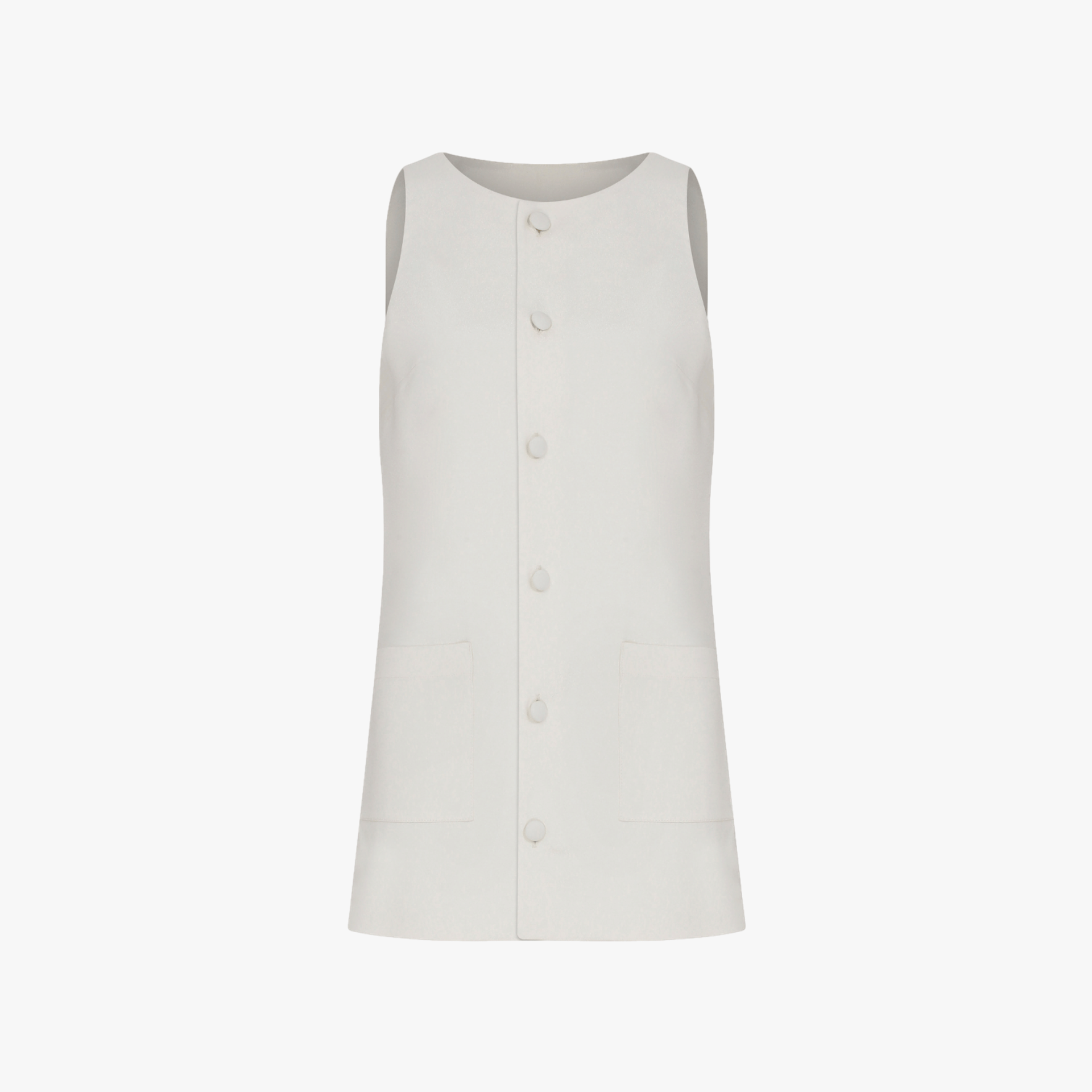 Odette Crepe Mini Dress in Vanilla Ice in White made by Nazli Ceren