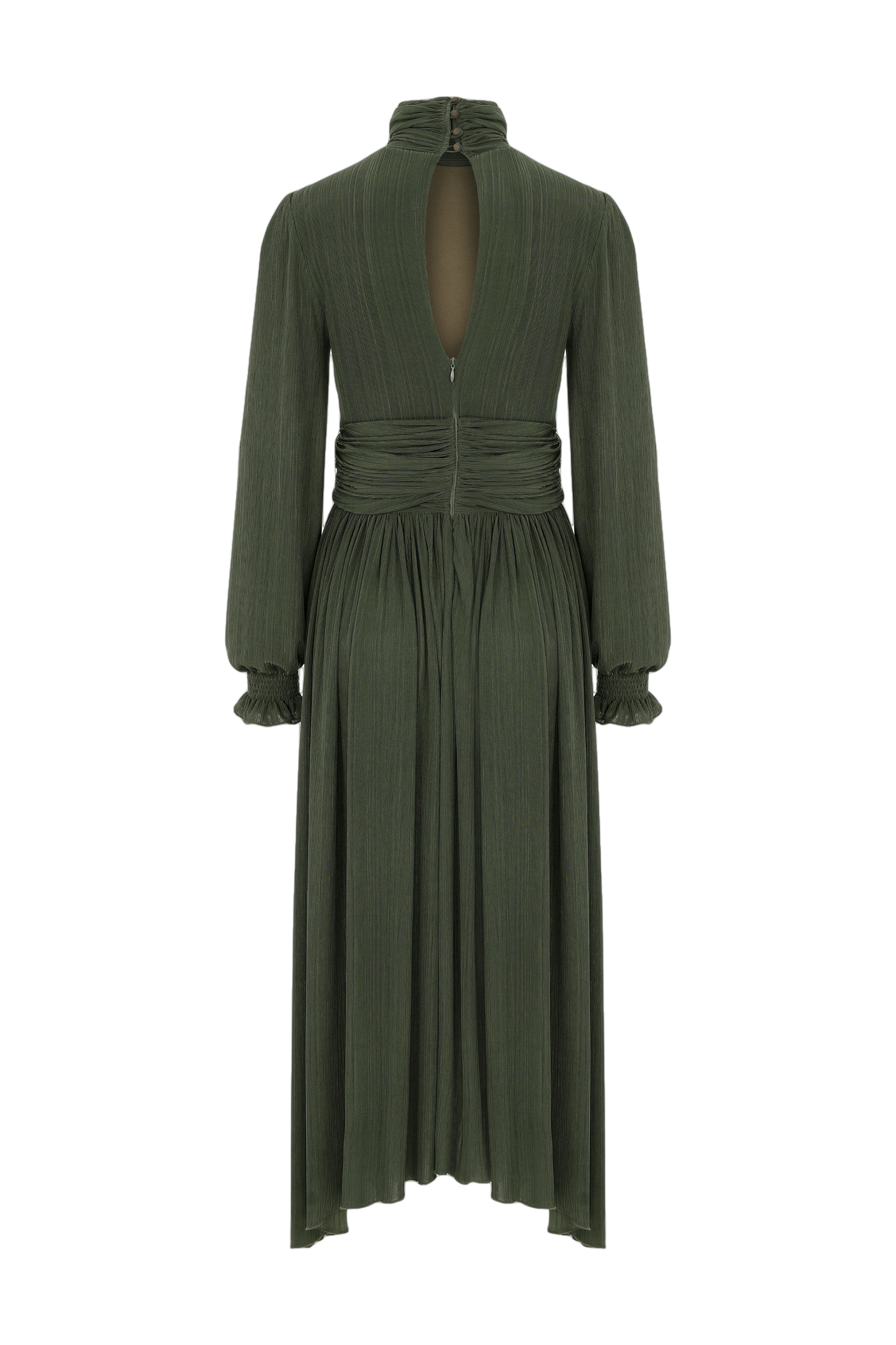 Austin Long Dress in Khaki made by Nazli Ceren