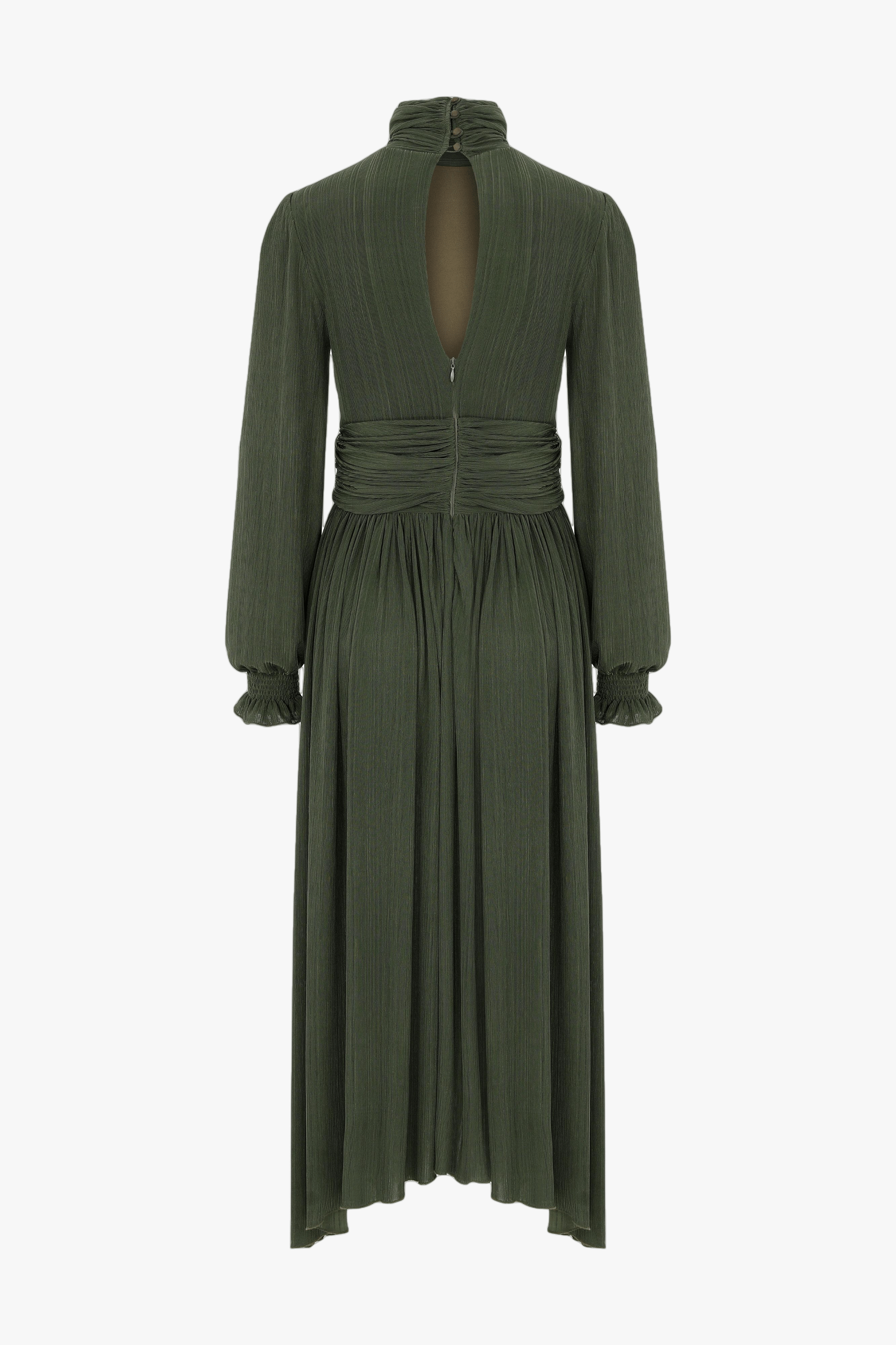 Austin Long Dress in Khaki made by Nazli Ceren