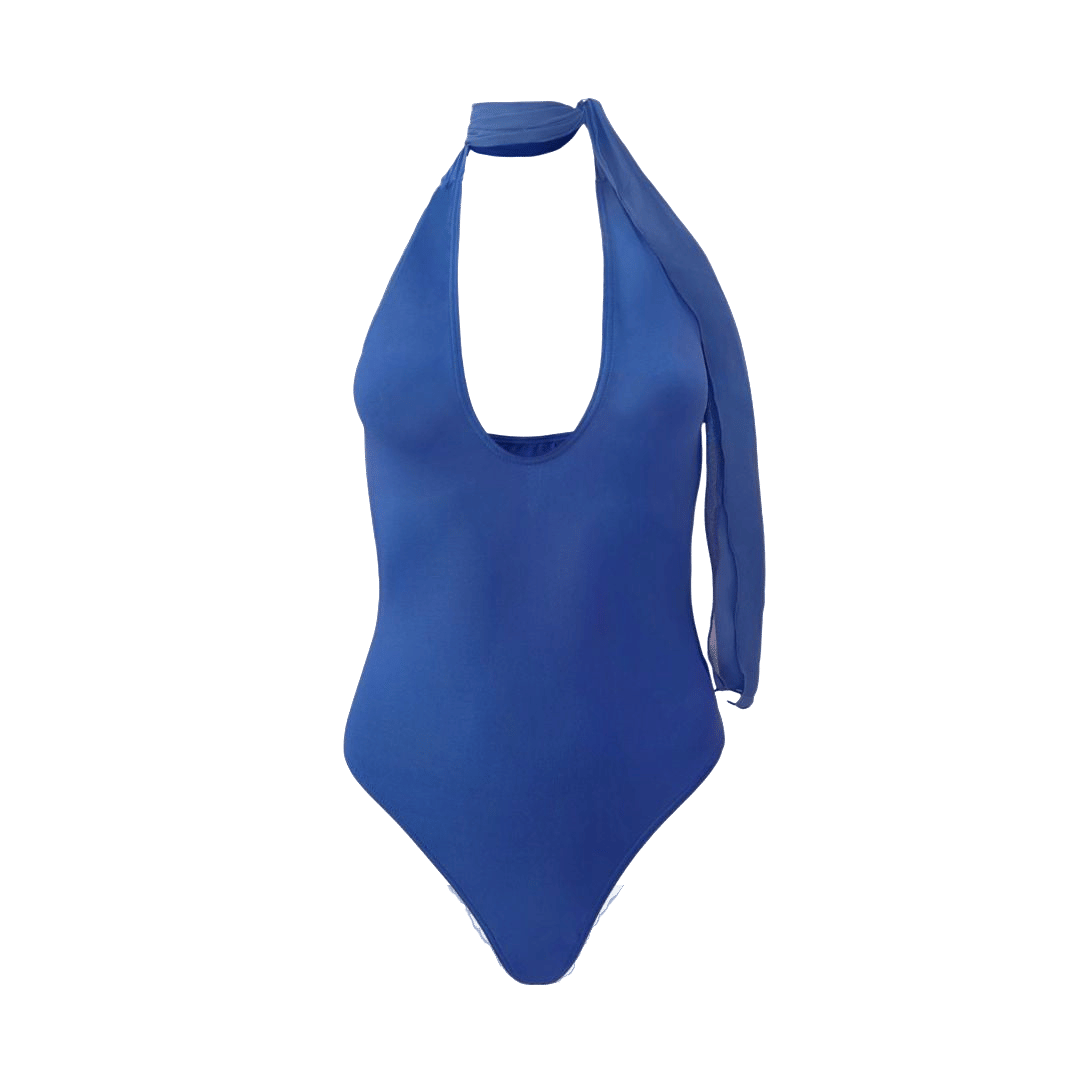 TIE Neck Bodysuit made by OW Collection