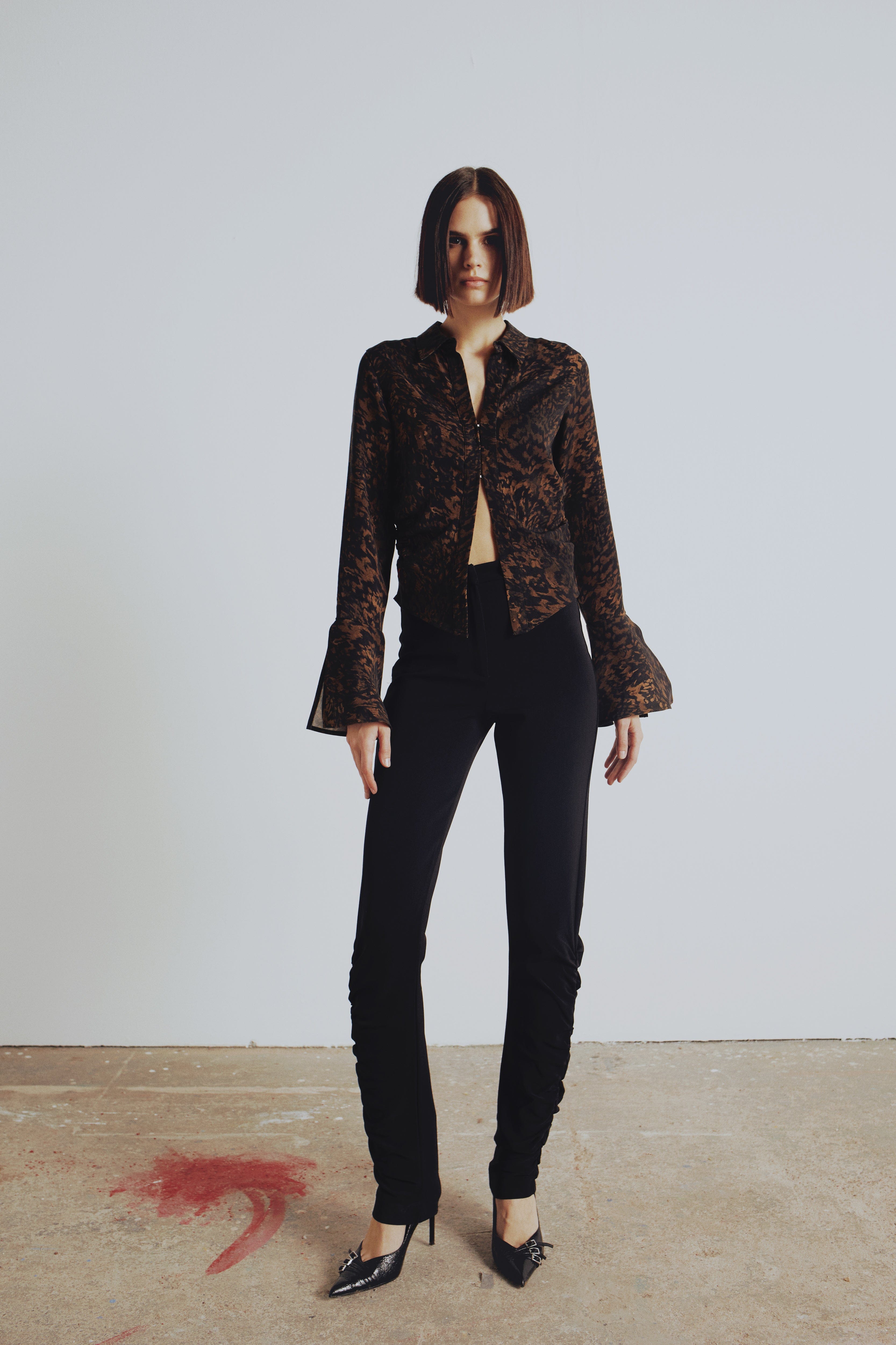 Your *itch  Fitted Shirt - Leopard made by PCFG