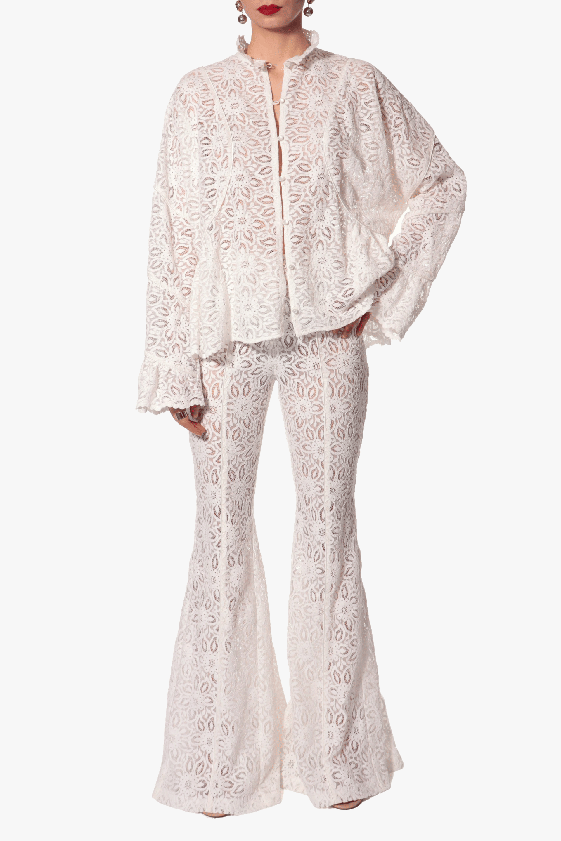 Blouse Penelopa Off White made by HALEWSKI