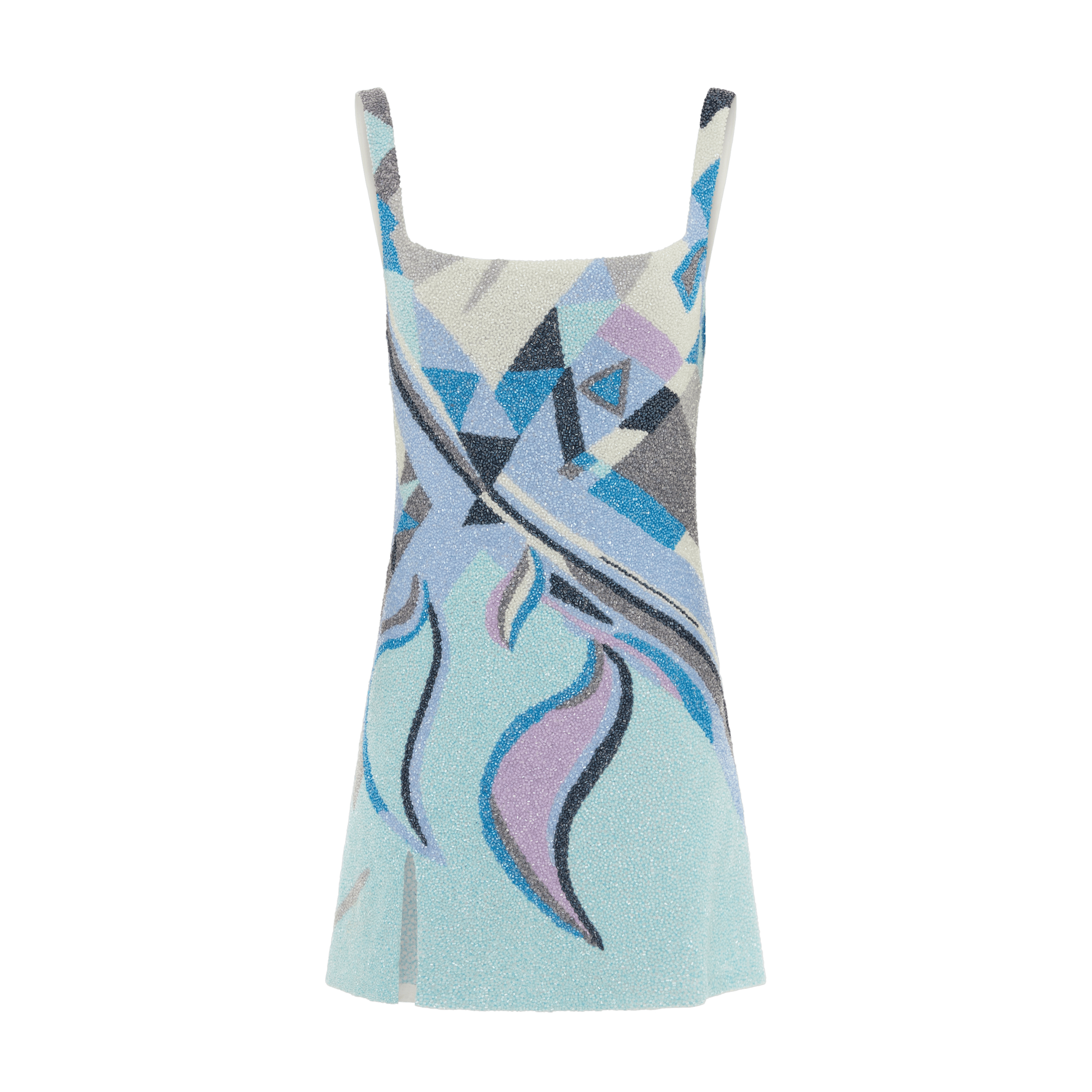 Sofia Hand Beaded Blue Party Dress in Blue made by Oceanus Swimwear