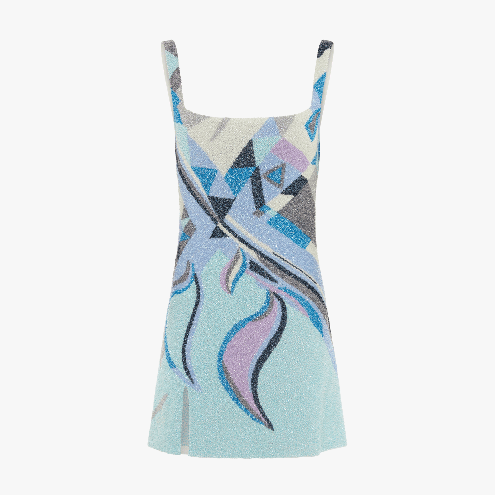 Sofia Hand Beaded Blue Party Dress in Blue made by Oceanus Swimwear