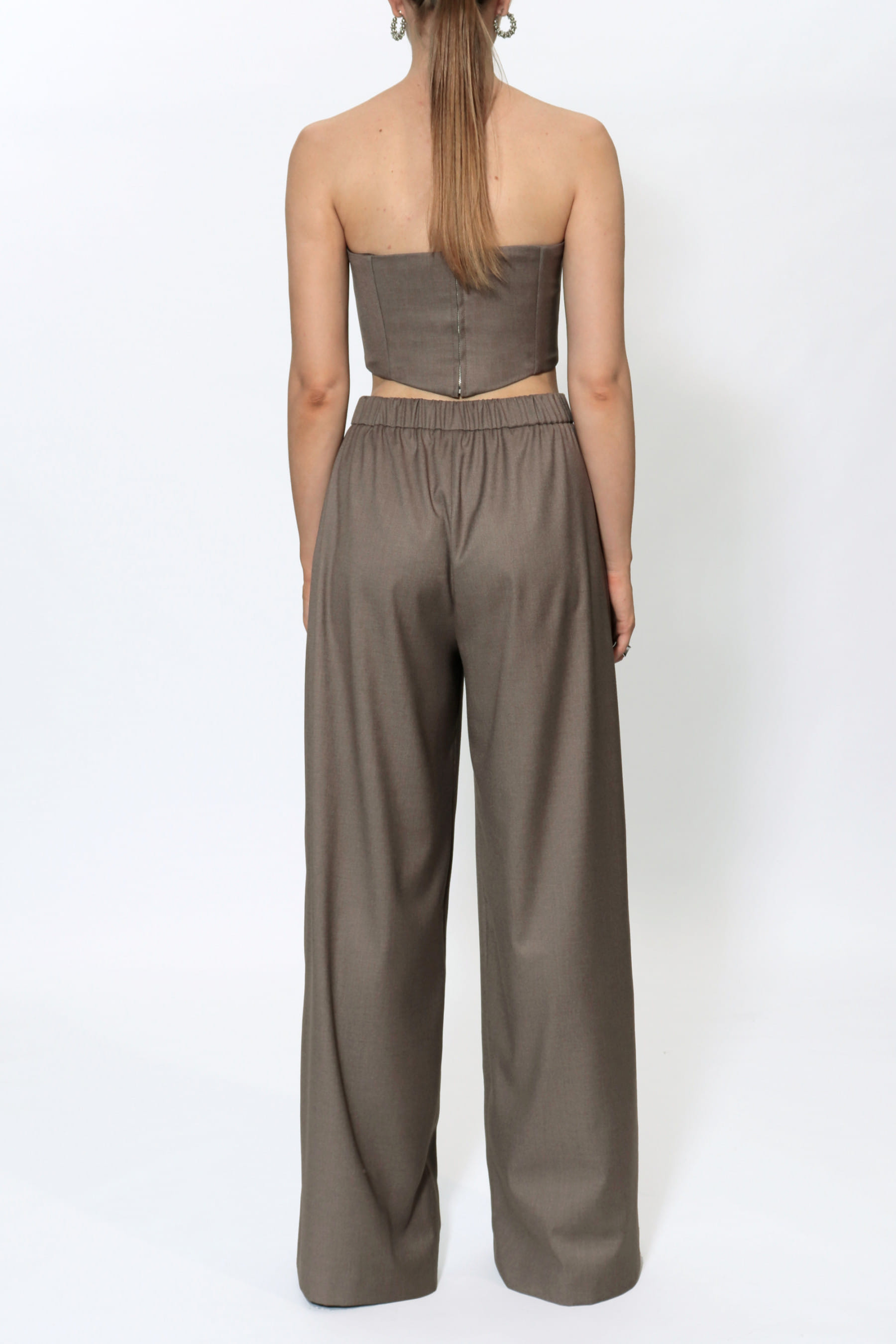 Trousers Ophelie Brown Melange made by HALEWSKI