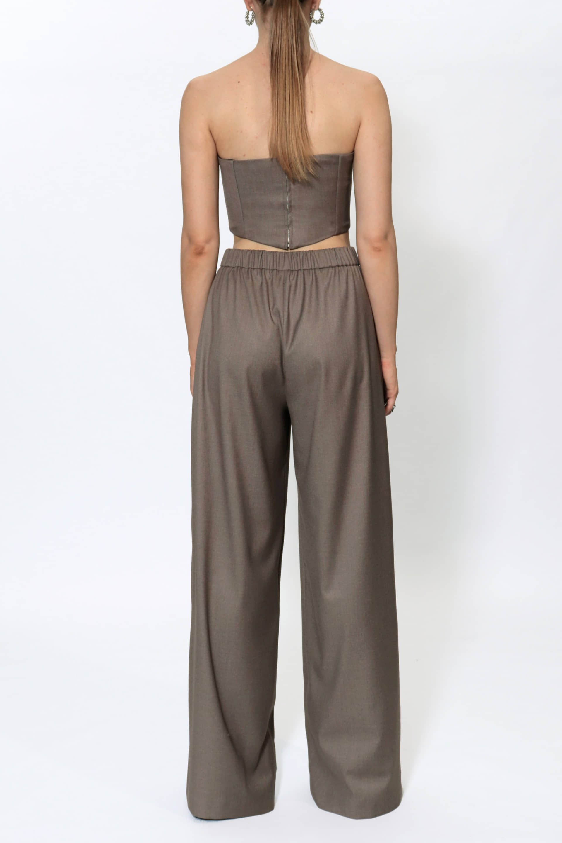 Trousers Ophelie Brown Melange made by HALEWSKI