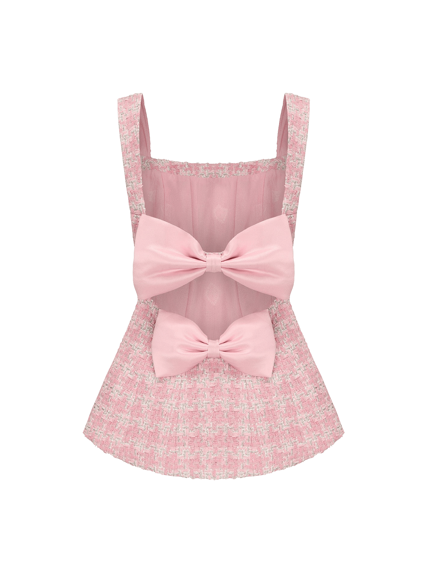 Anabella Bow Top (Pink Checkered) made by Nana Jacqueline