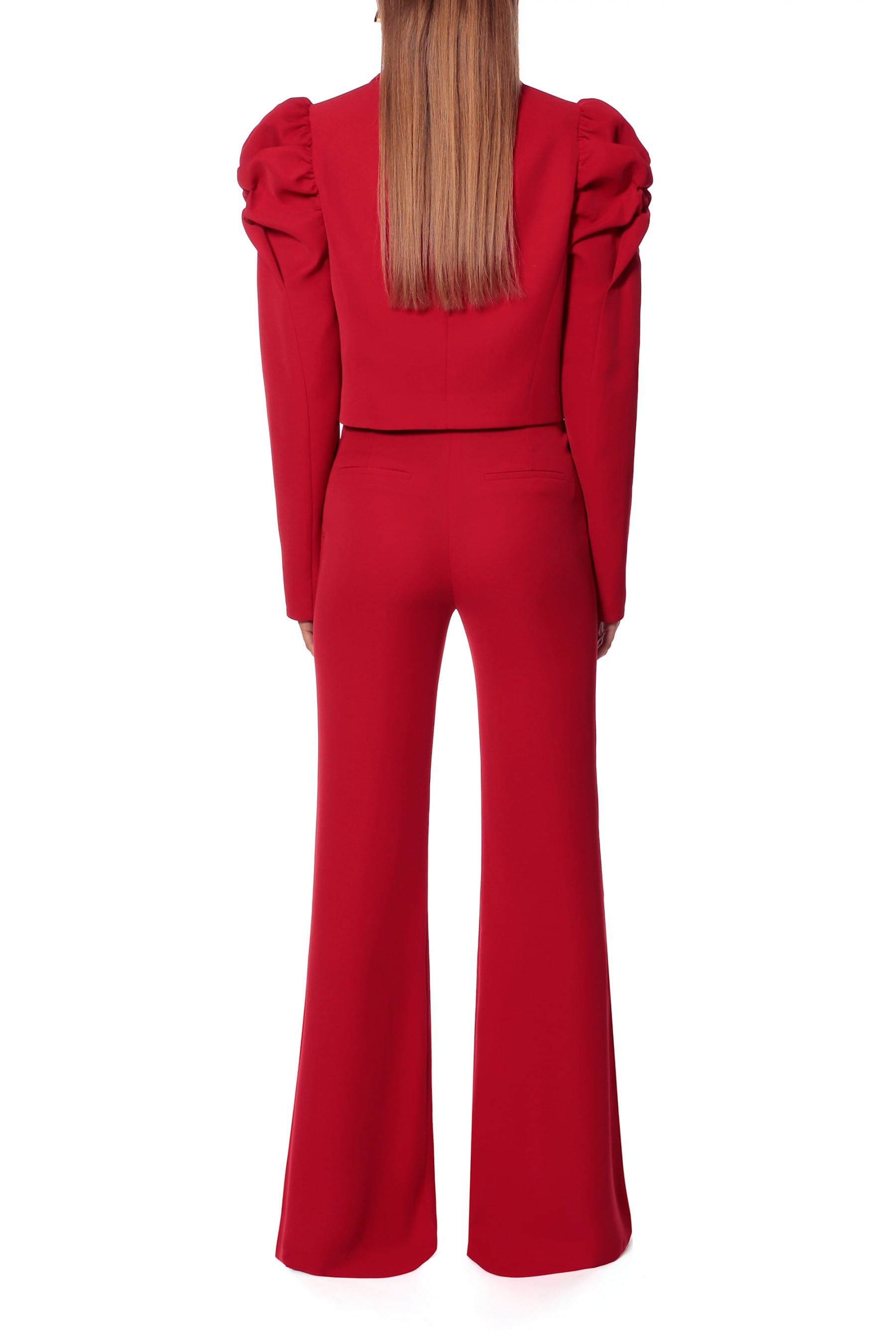 Pants Leontine Ribbon Red made by HALEWSKI